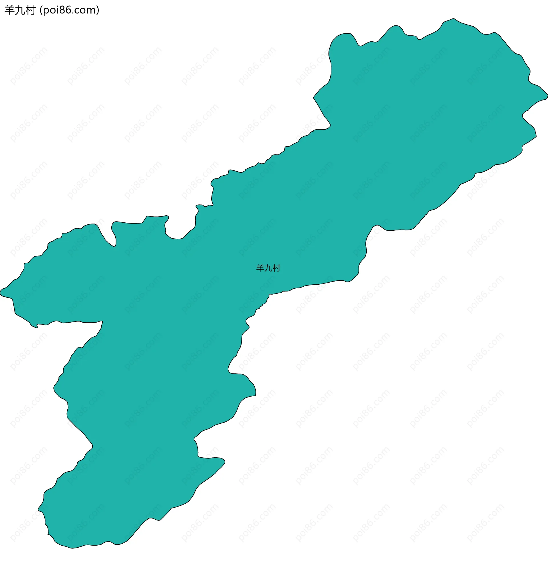 羊九村边界地图