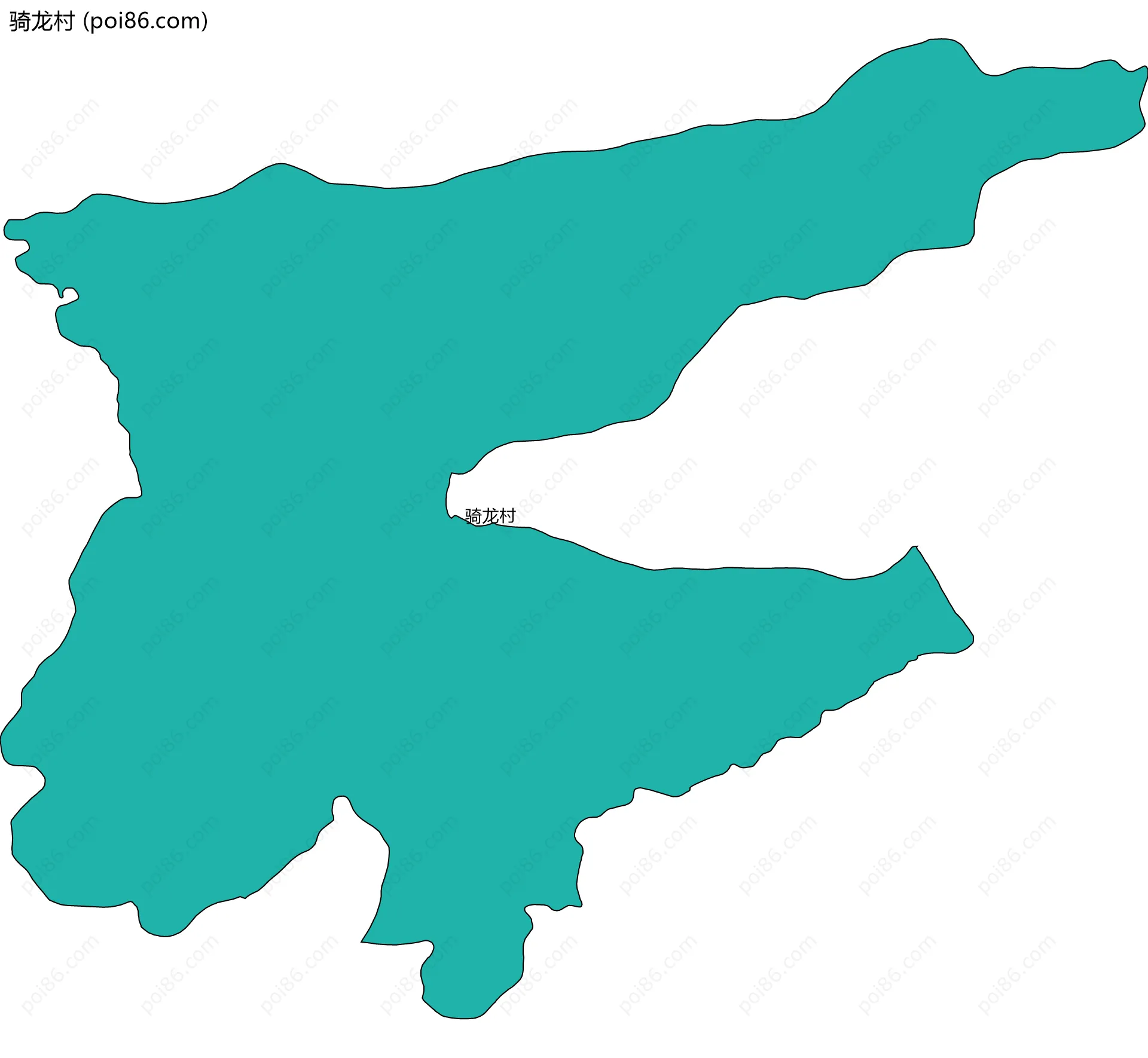 骑龙村边界地图