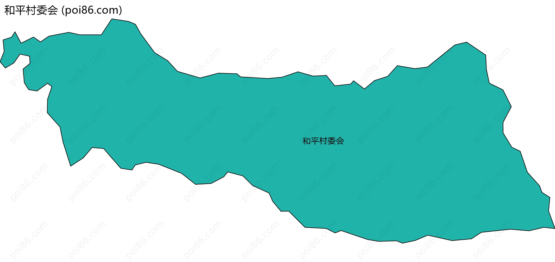 和平村委会边界地图