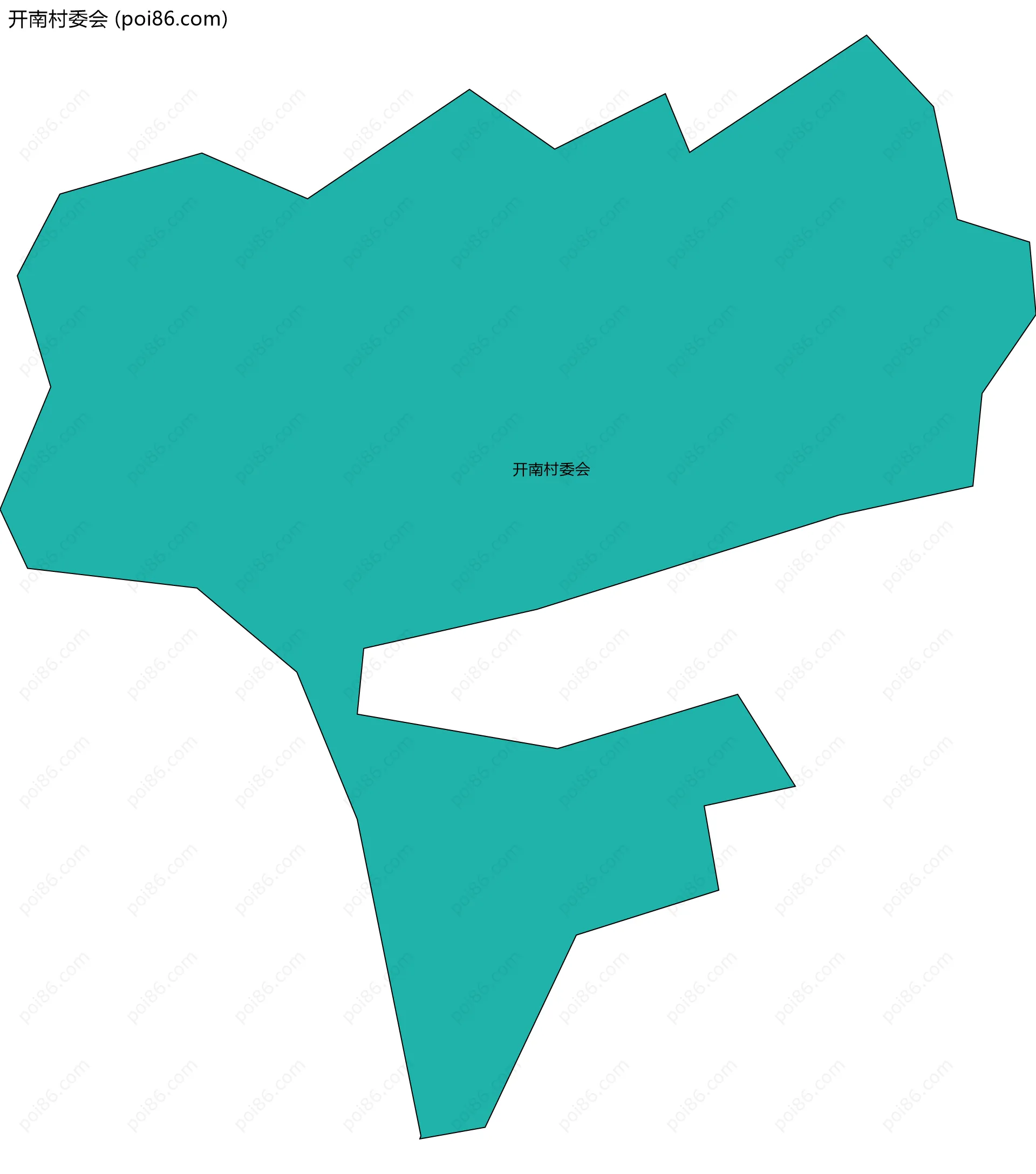 开南村委会边界地图