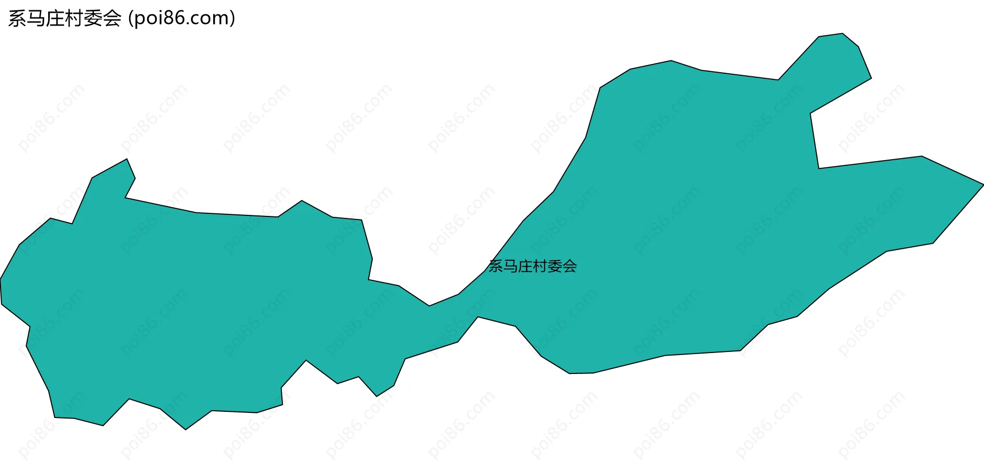 系马庄村委会边界地图