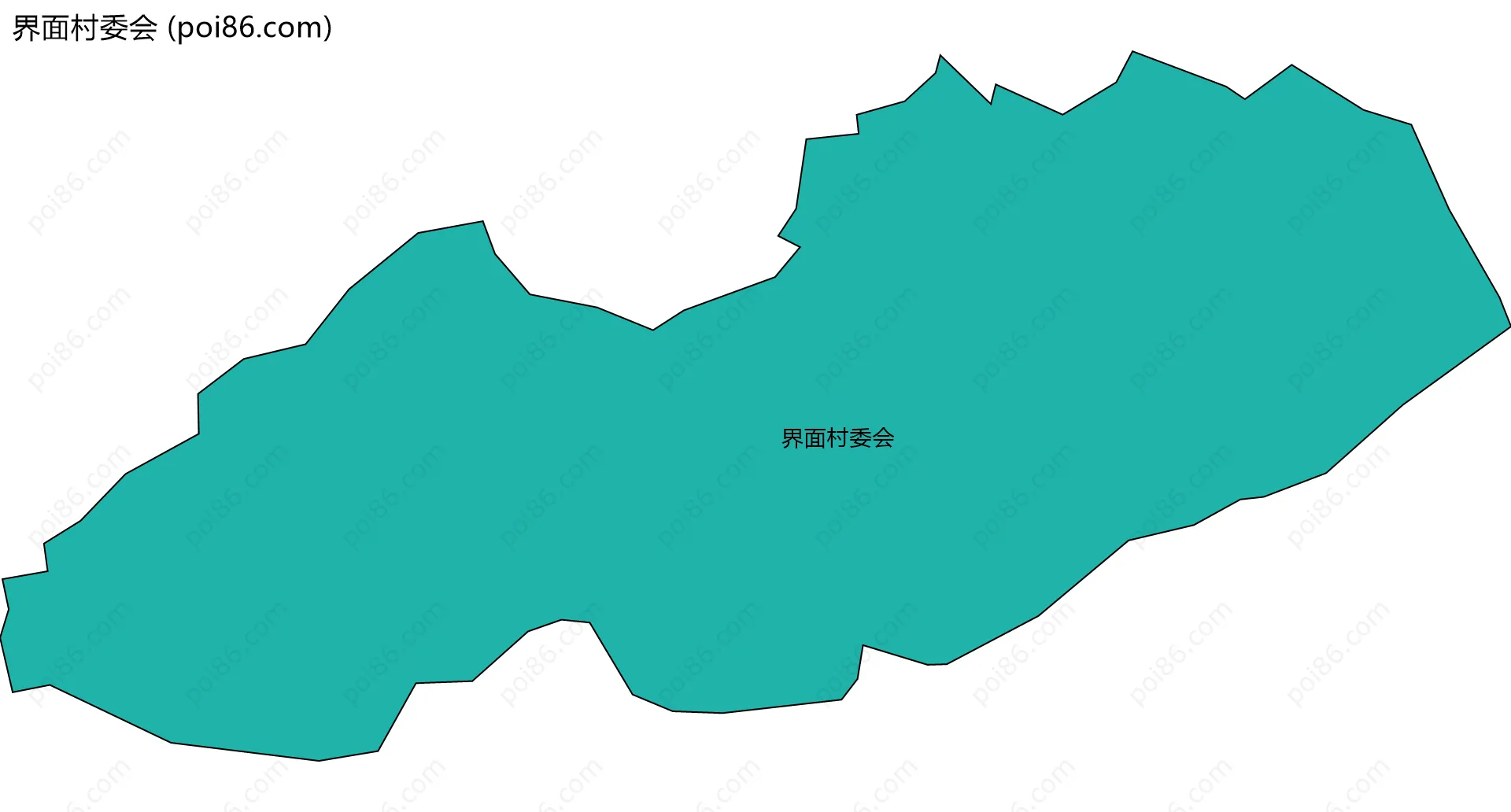 界面村委会边界地图