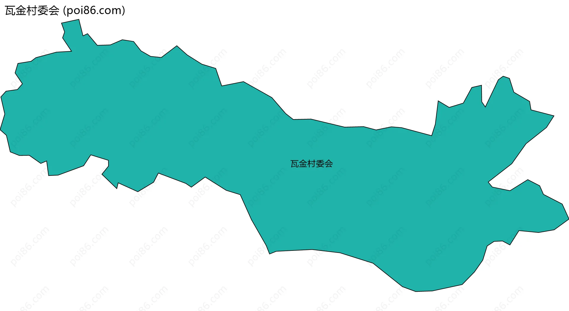 瓦金村委会边界地图