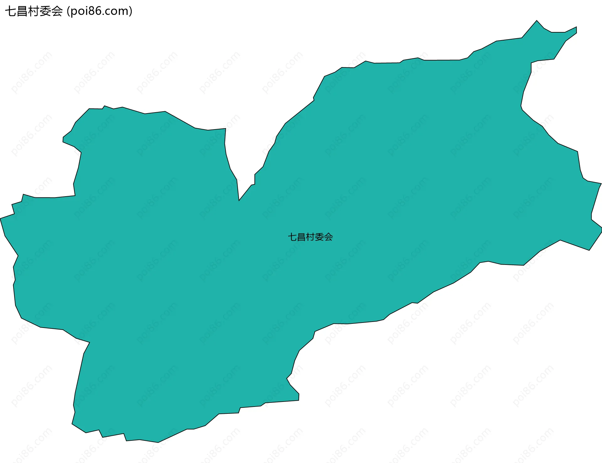 七昌村委会边界地图