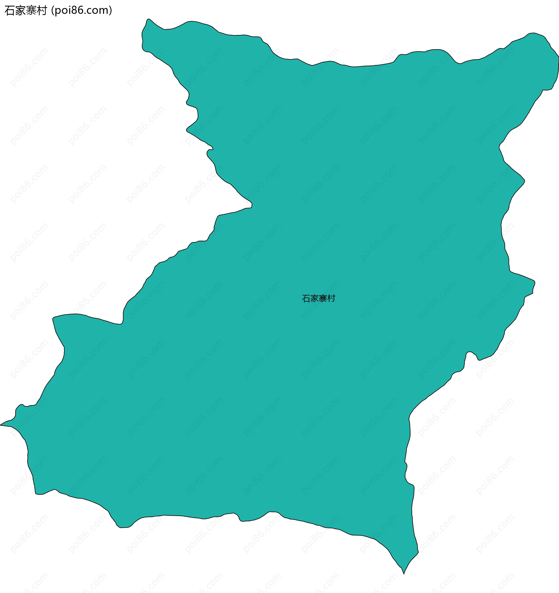 石家寨村边界地图