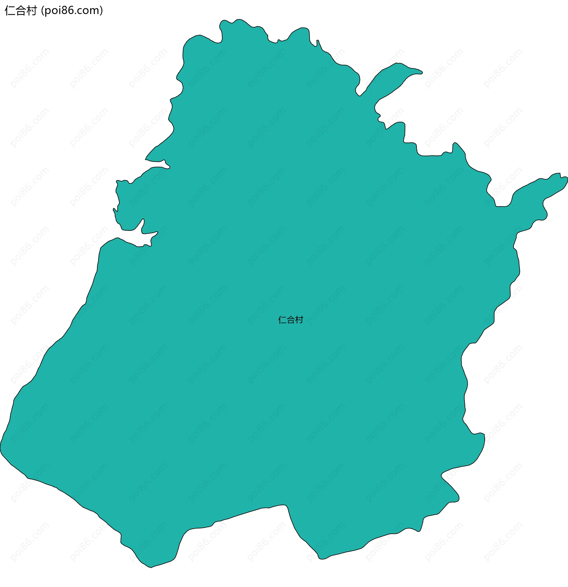 仁合村边界地图