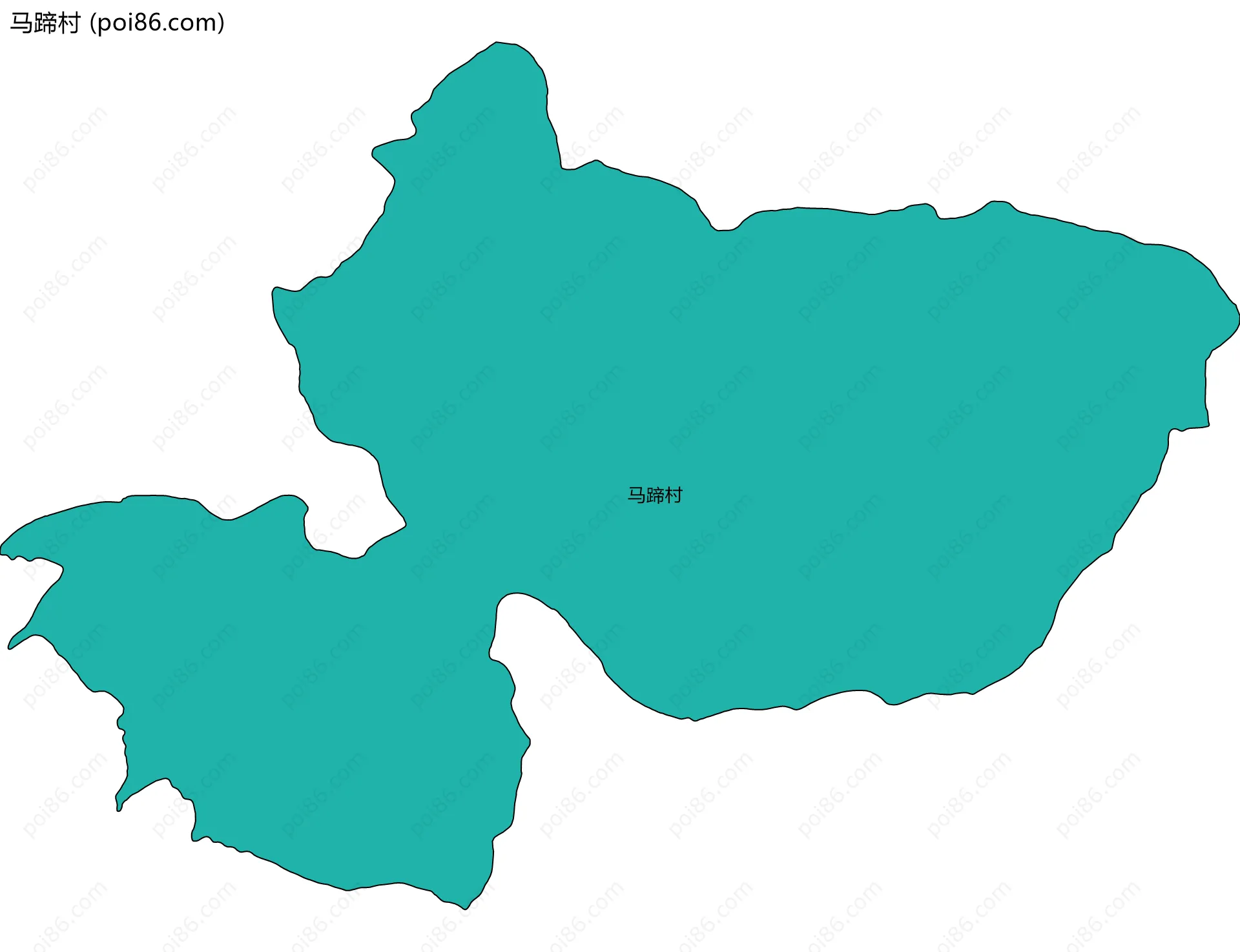 马蹄村边界地图