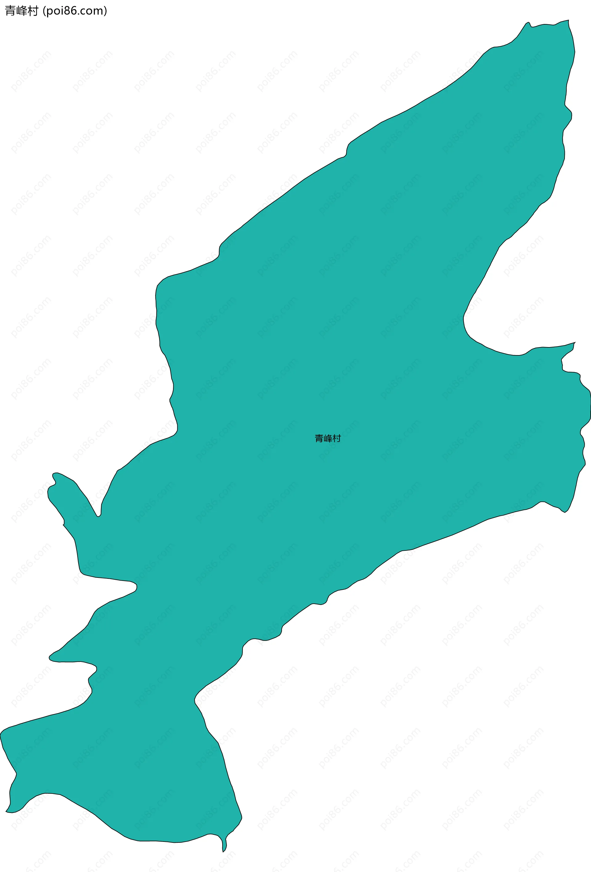 青峰村边界地图