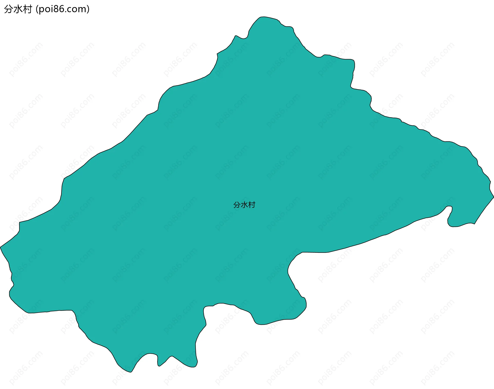 分水村边界地图