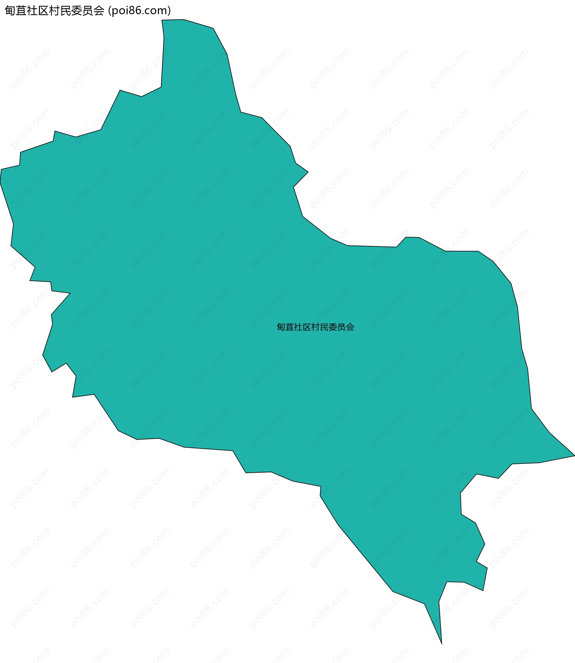 甸苴社区村民委员会边界地图