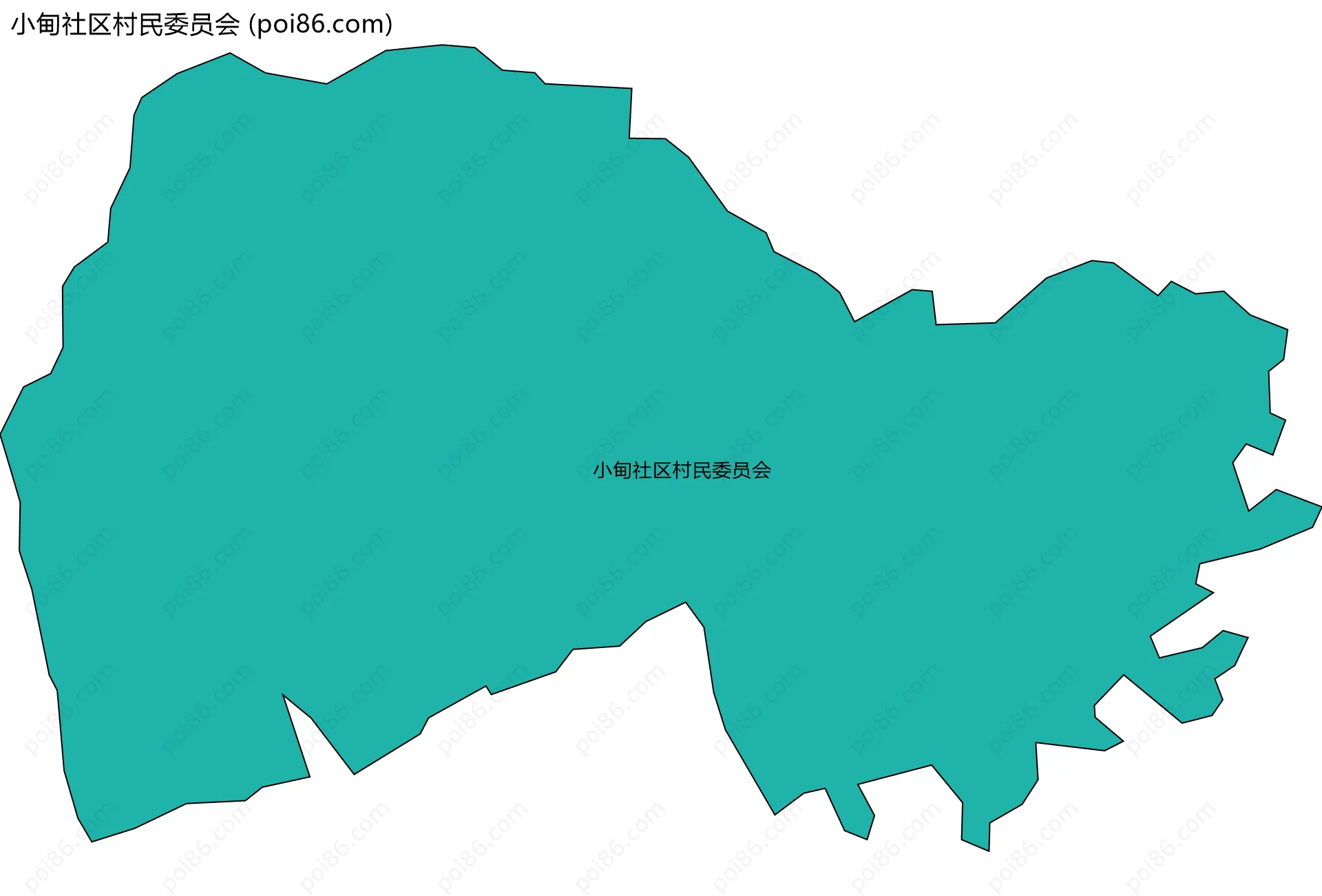 小甸社区村民委员会边界地图