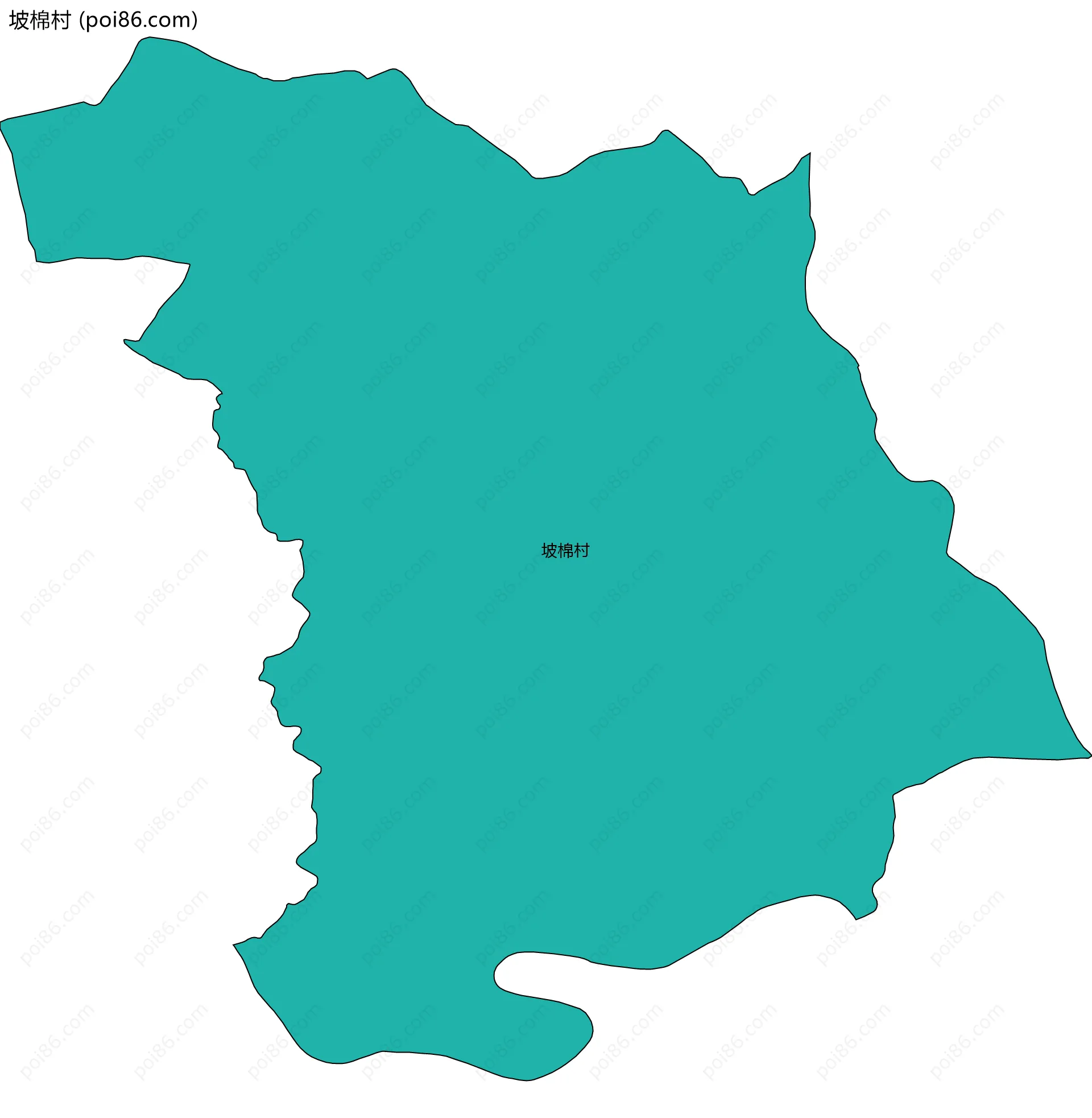 坡棉村边界地图