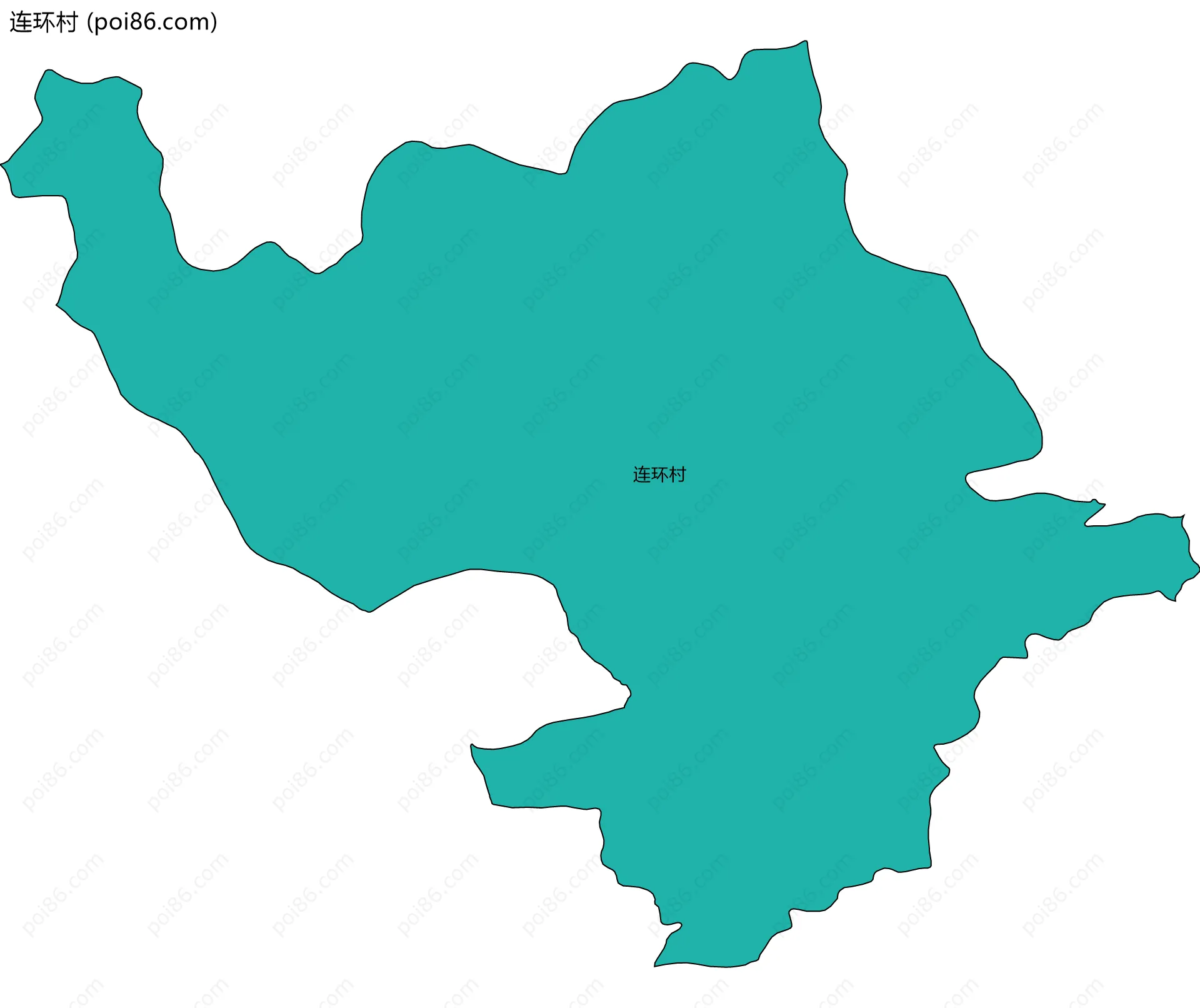 连环村边界地图