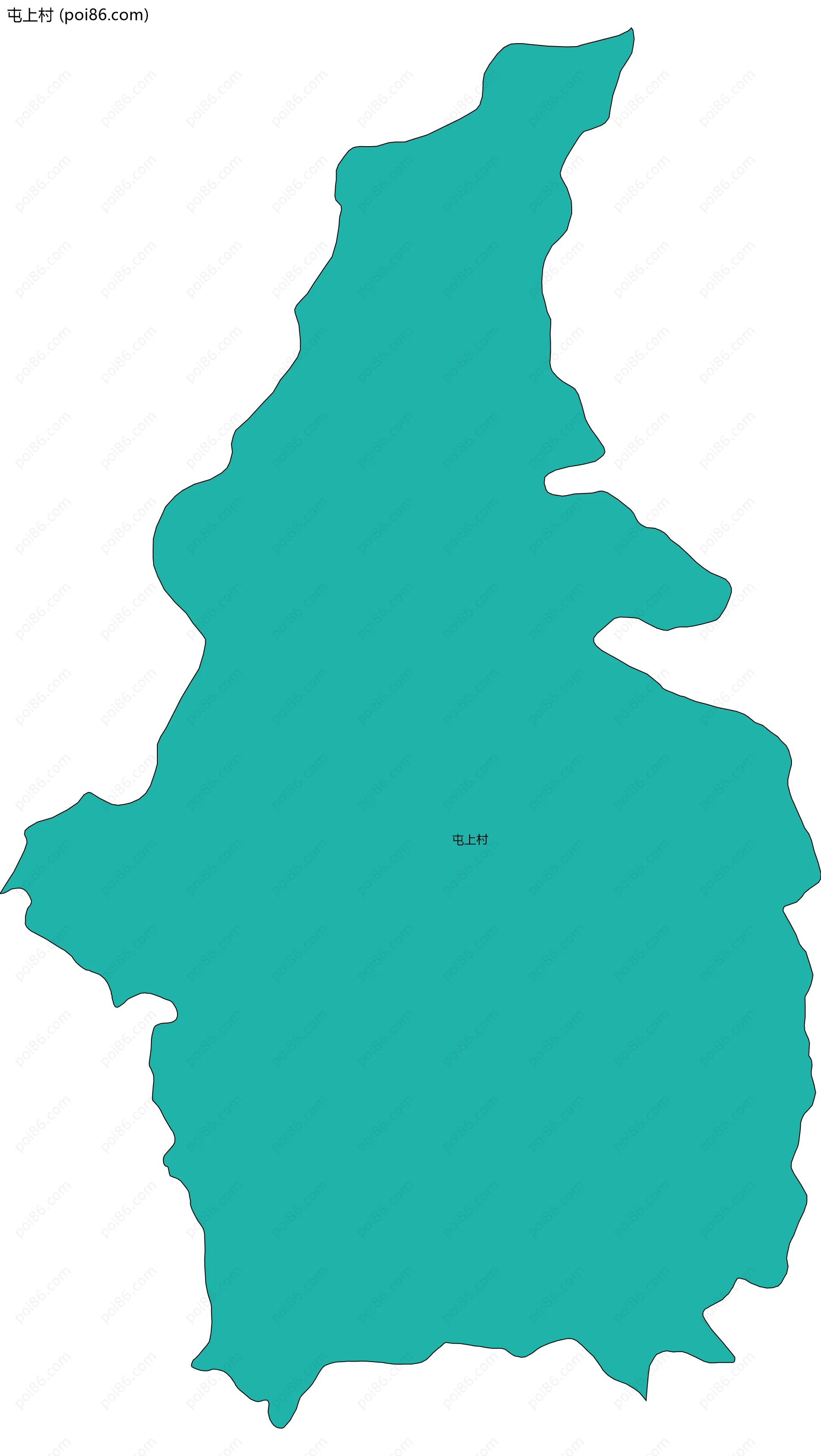 屯上村边界地图