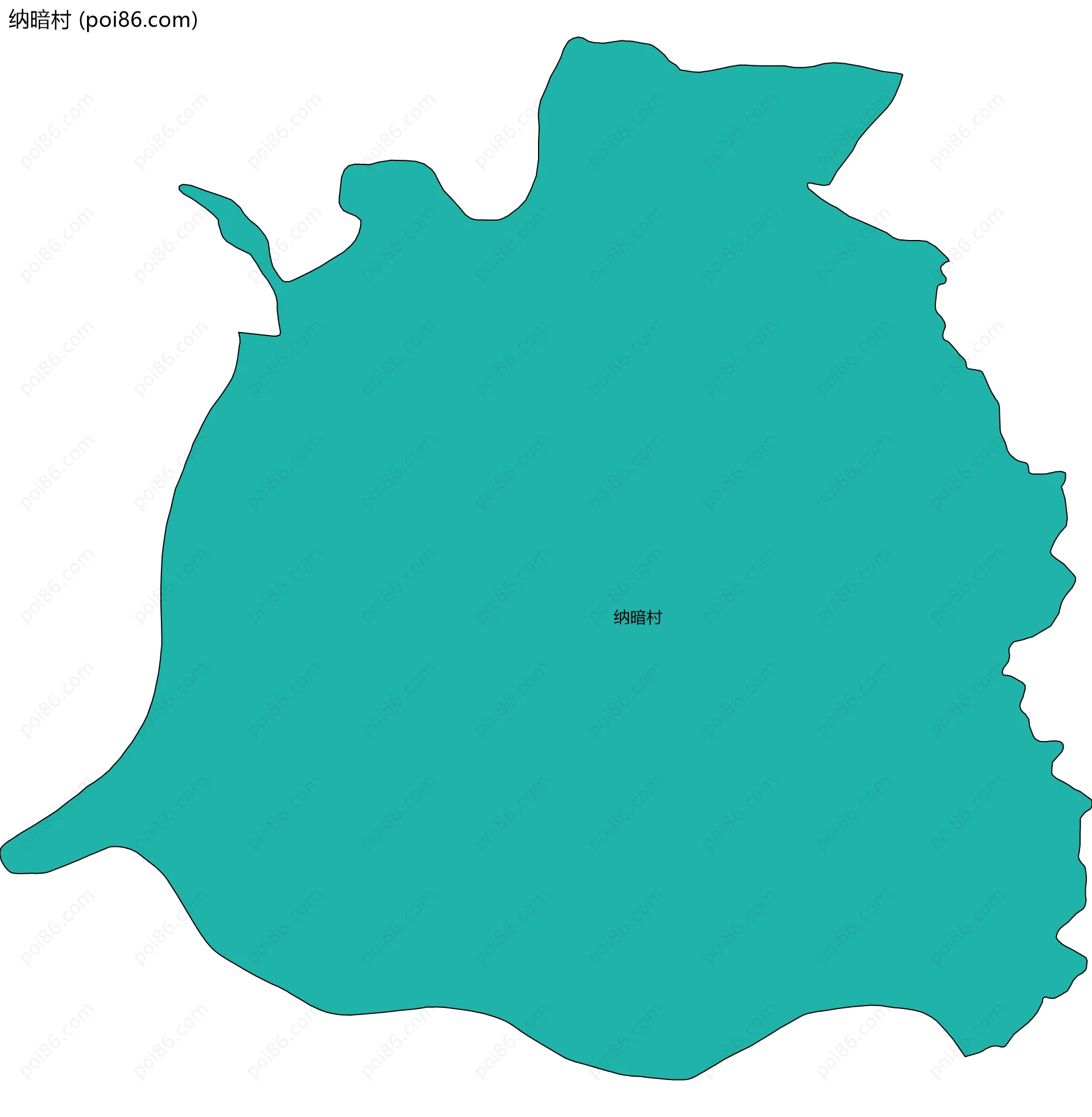 纳暗村边界地图