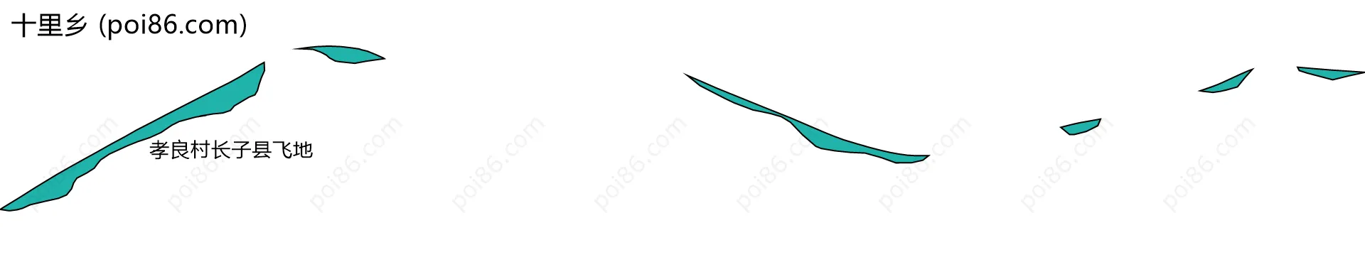 十里乡边界地图(五级行政区划)