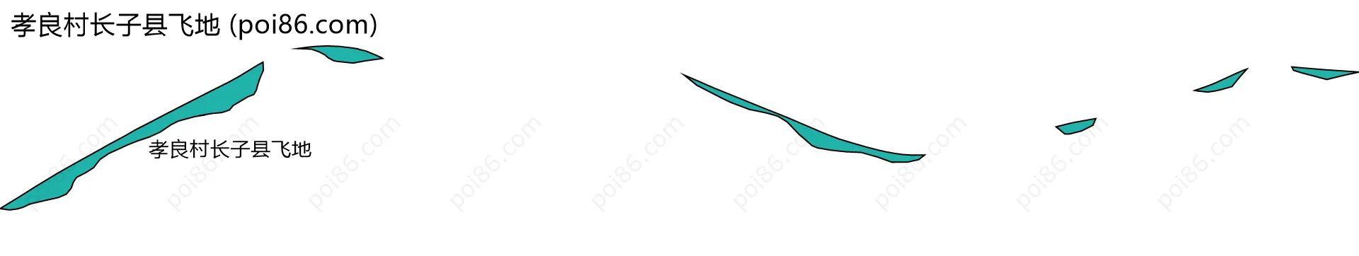 孝良村长子县飞地边界地图