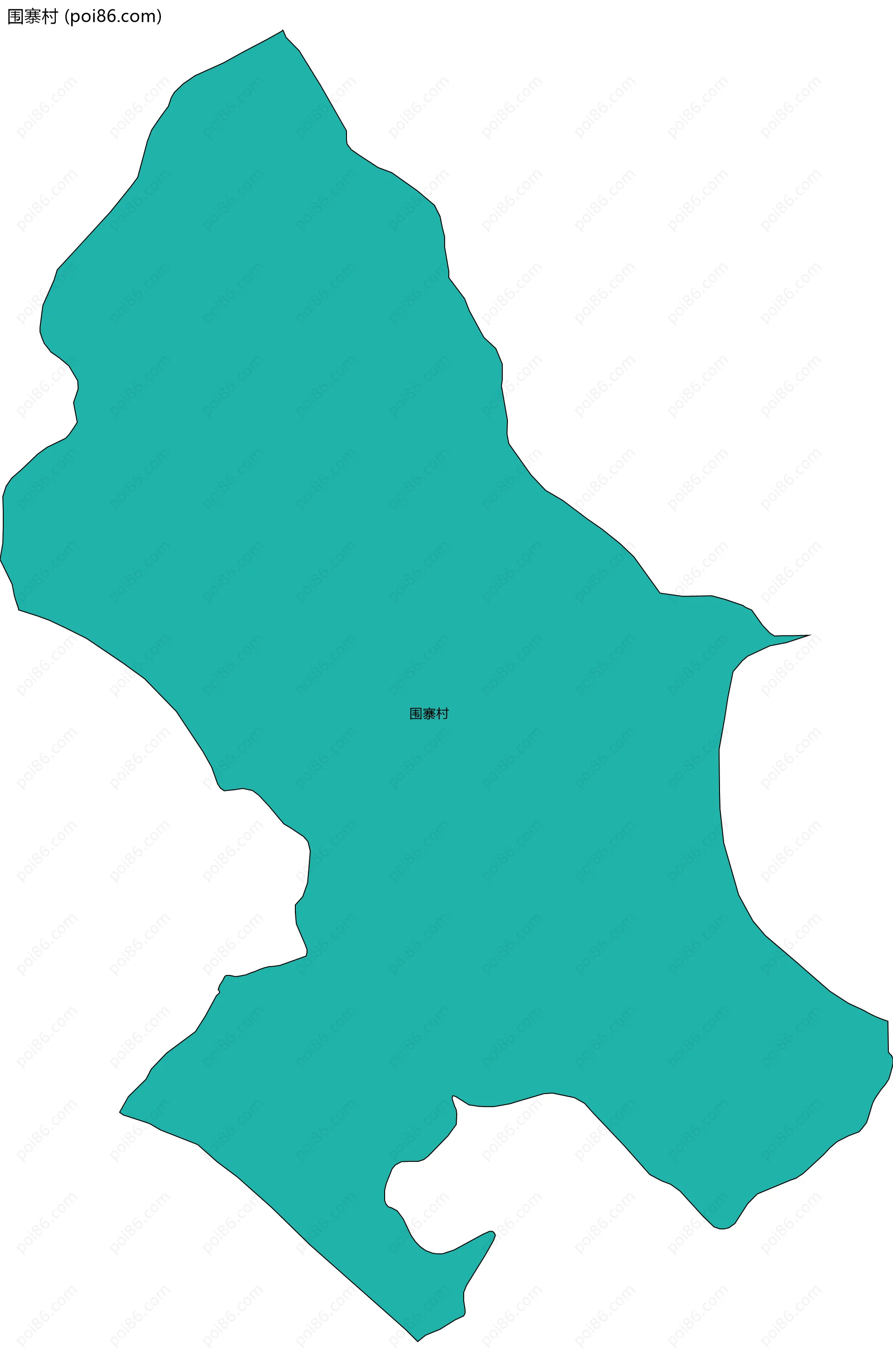 围寨村边界地图