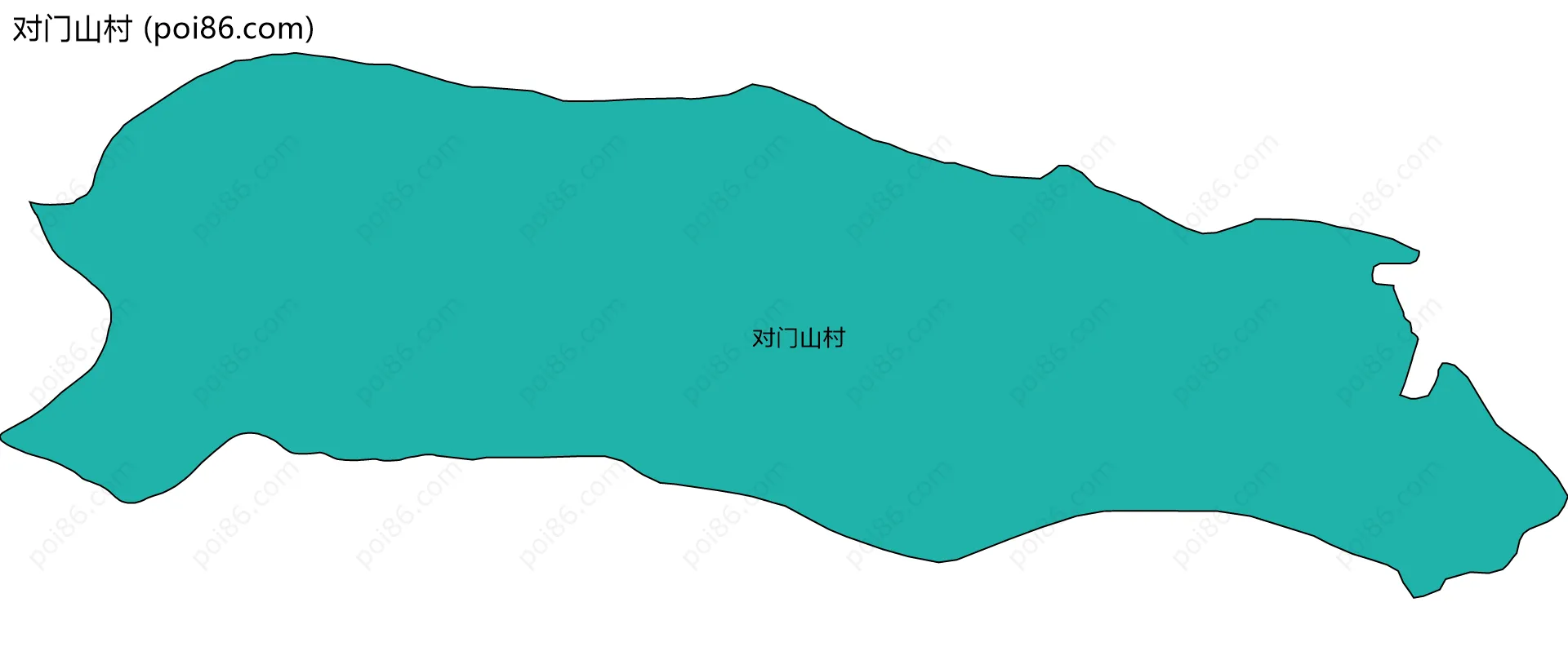 对门山村边界地图