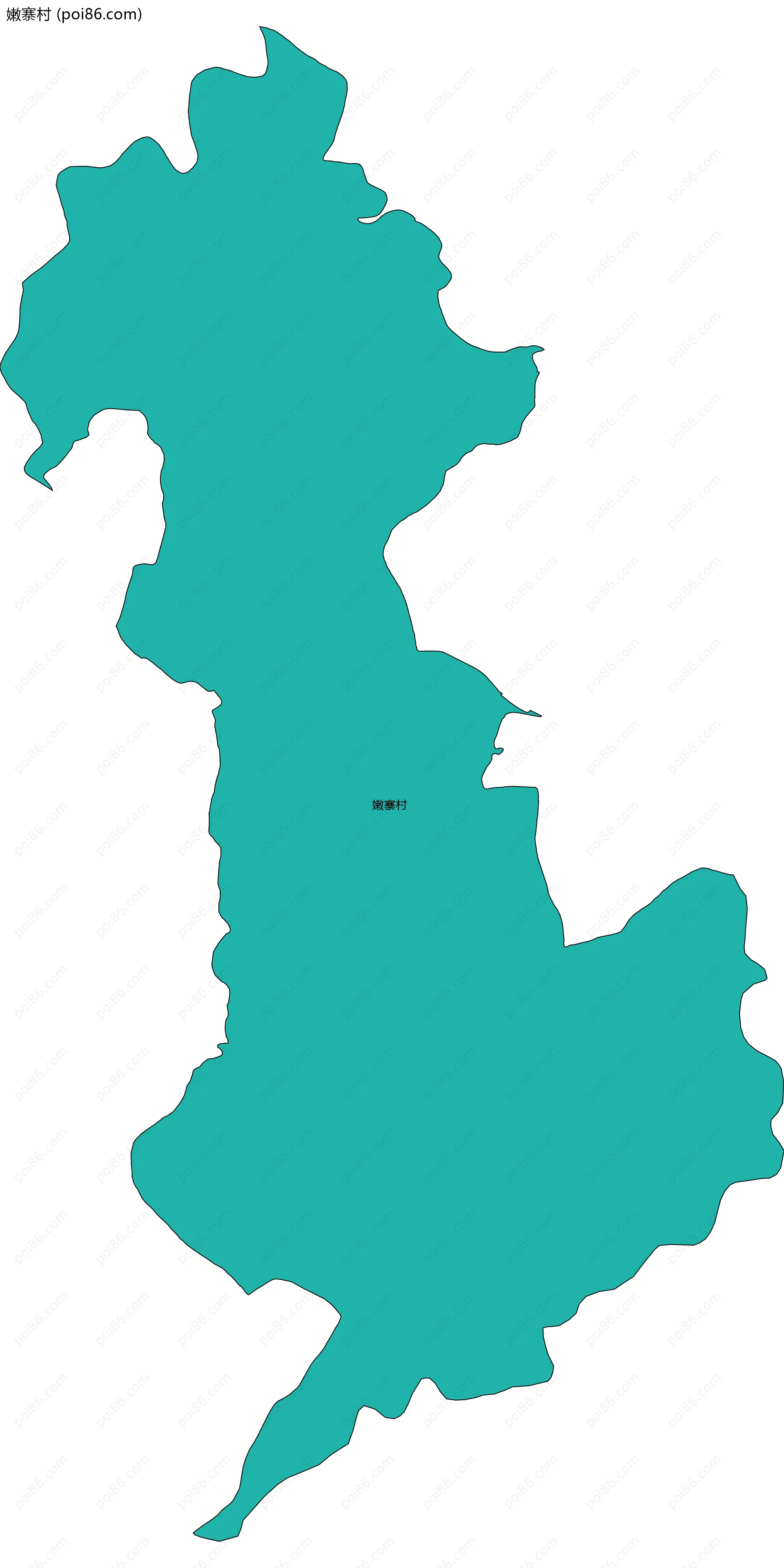 嫩寨村边界地图