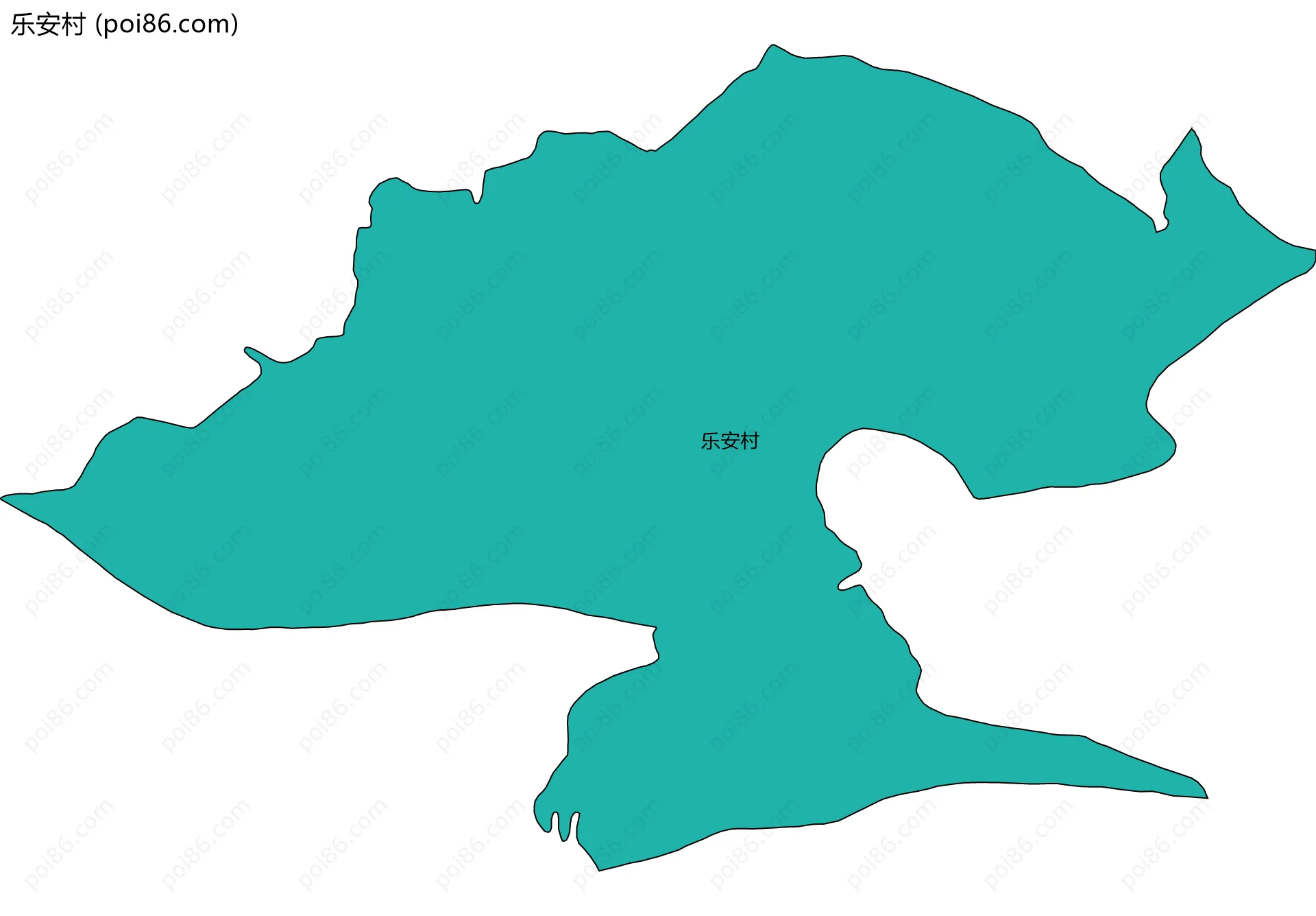 乐安村边界地图