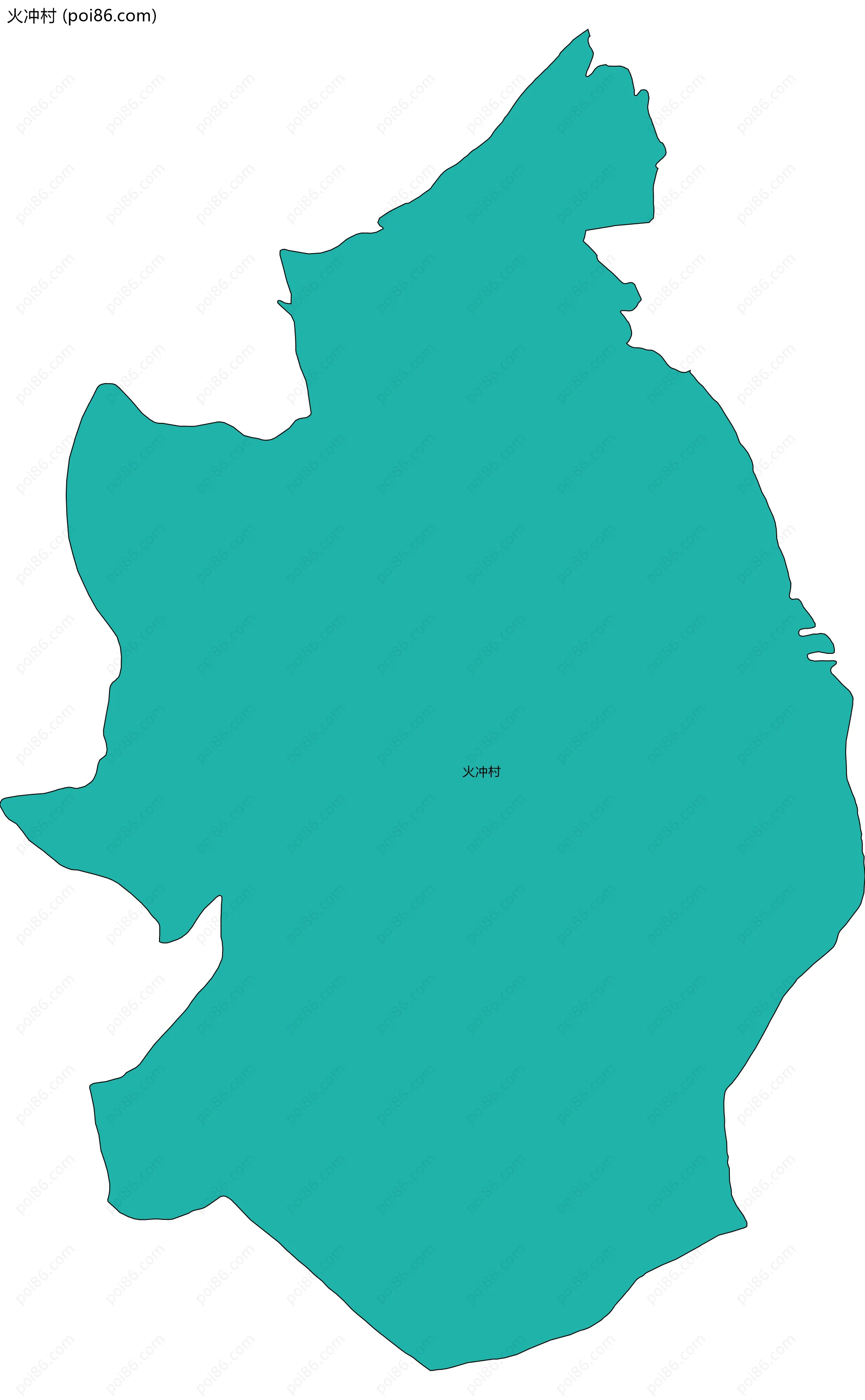 火冲村边界地图