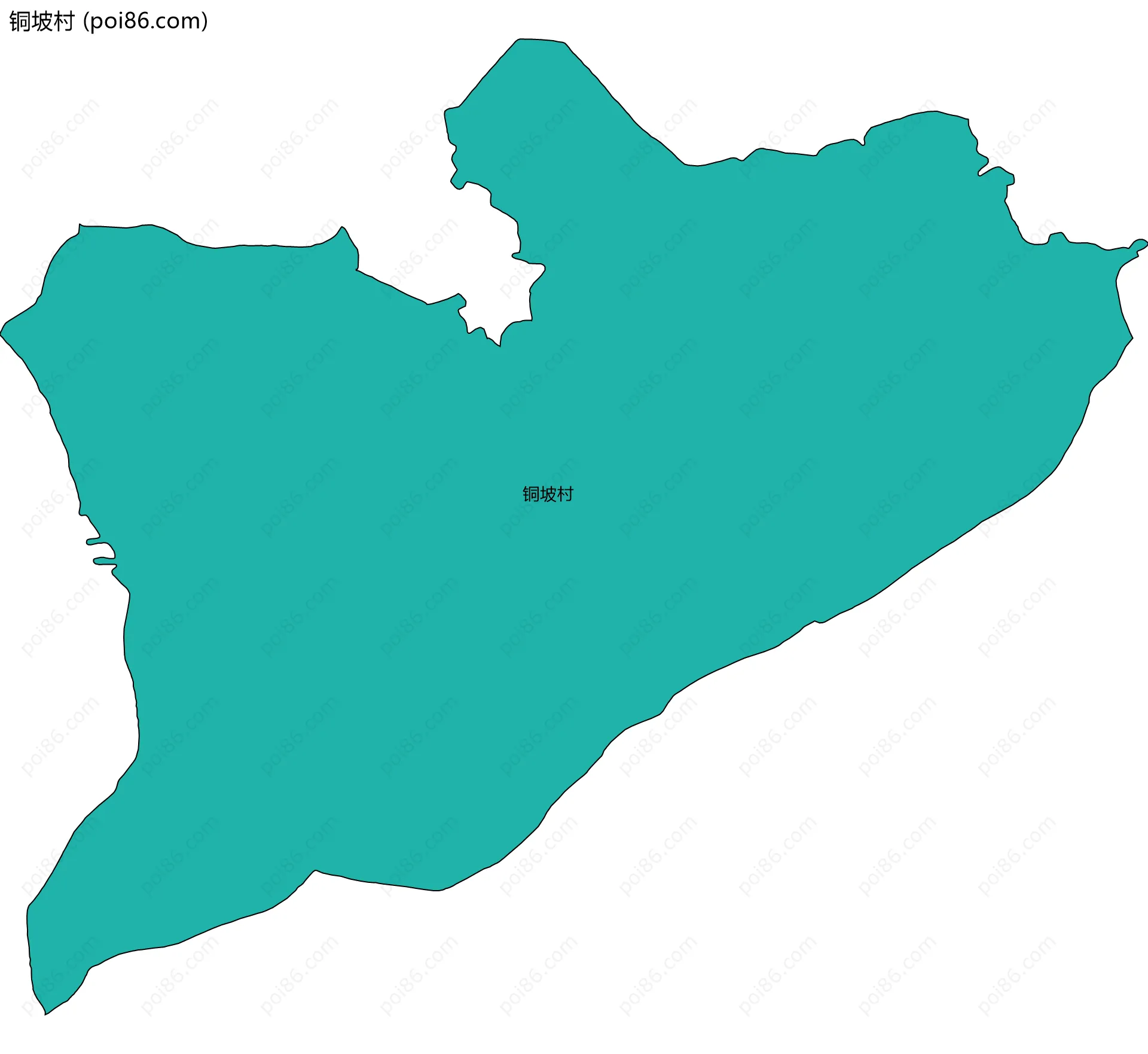 铜坡村边界地图