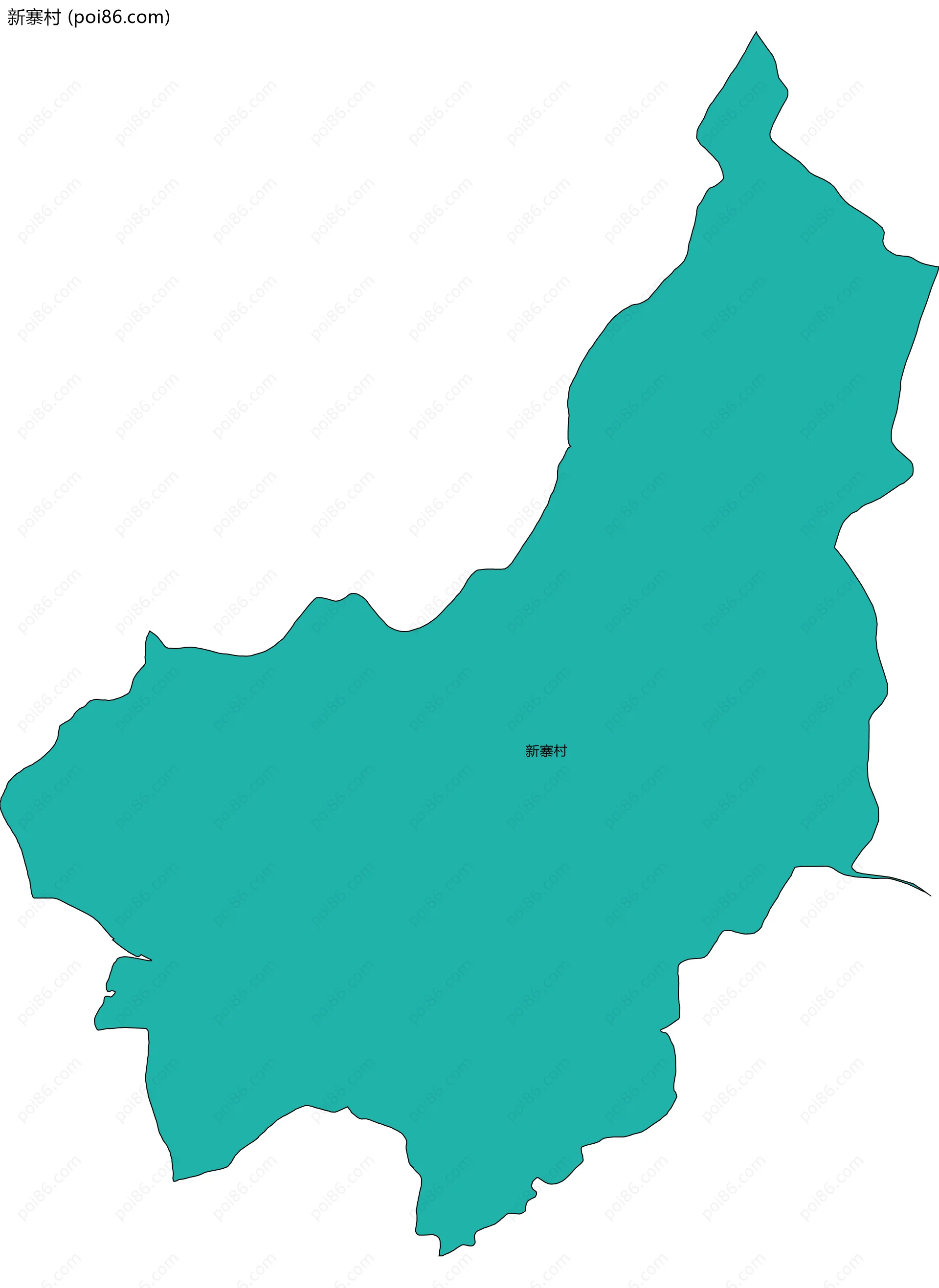 新寨村边界地图