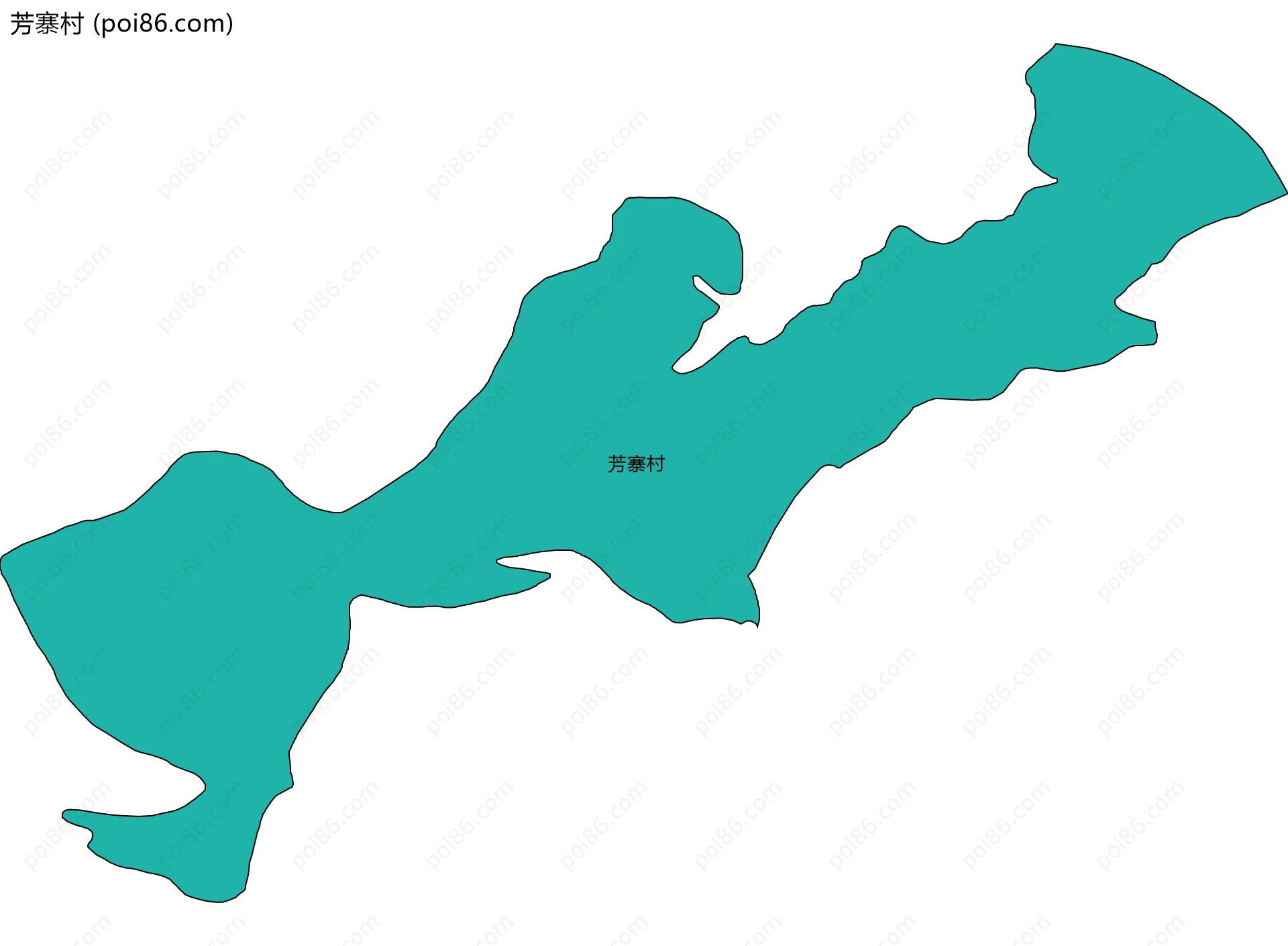 芳寨村边界地图