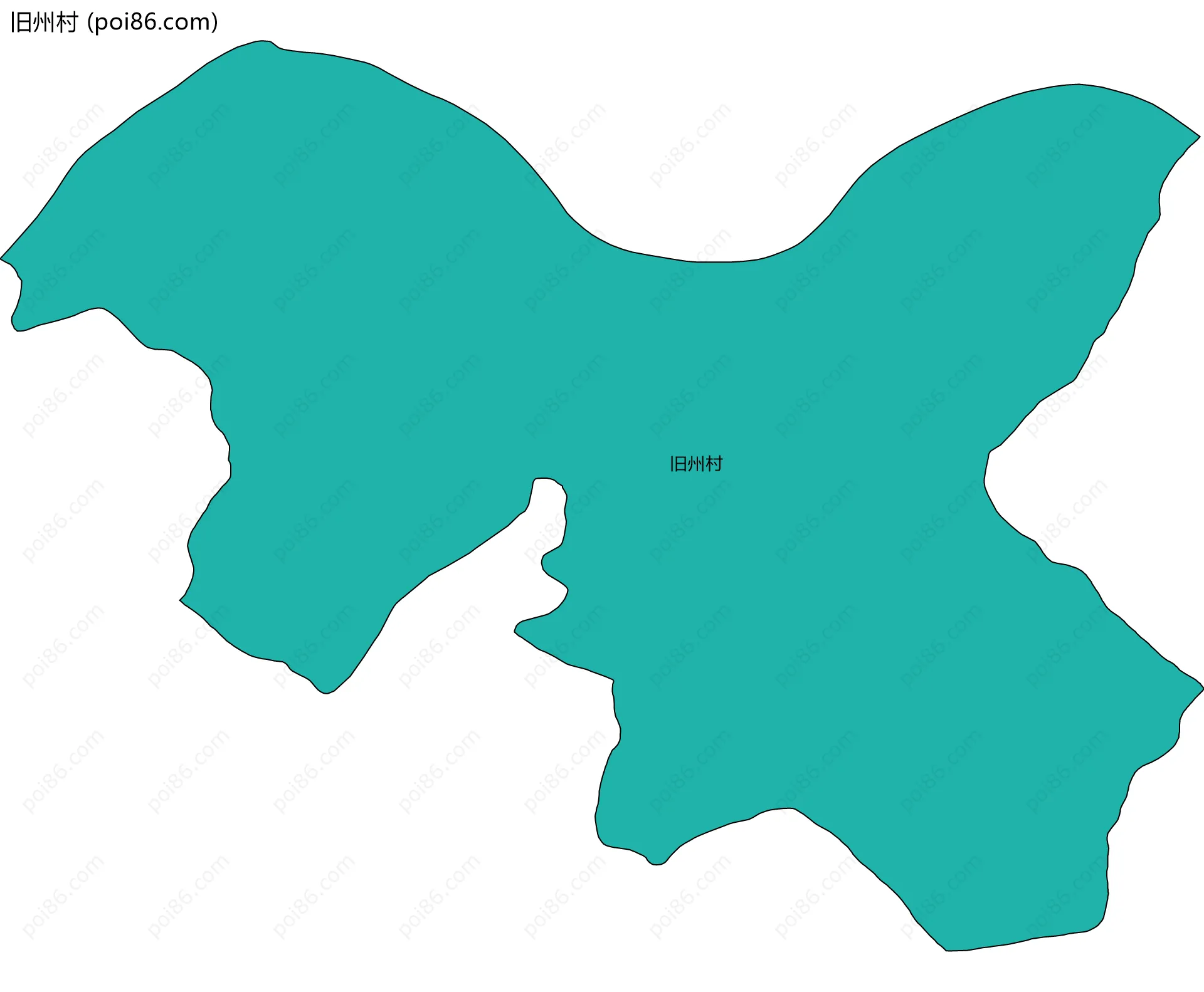 旧州村边界地图