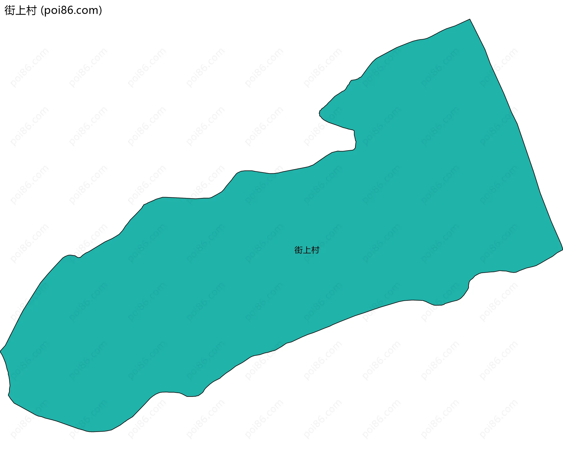 街上村边界地图