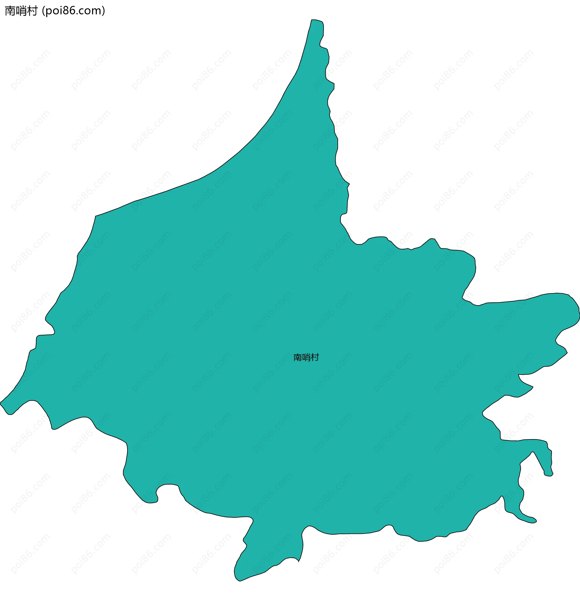 南哨村边界地图