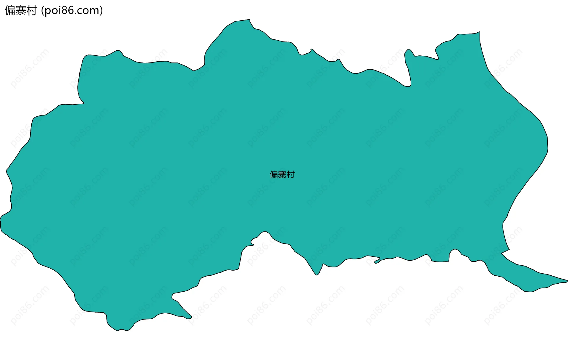 偏寨村边界地图