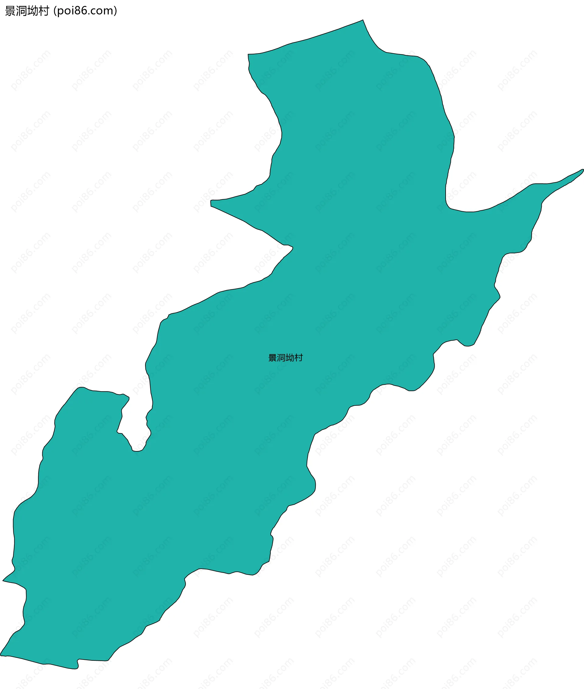 景洞坳村边界地图