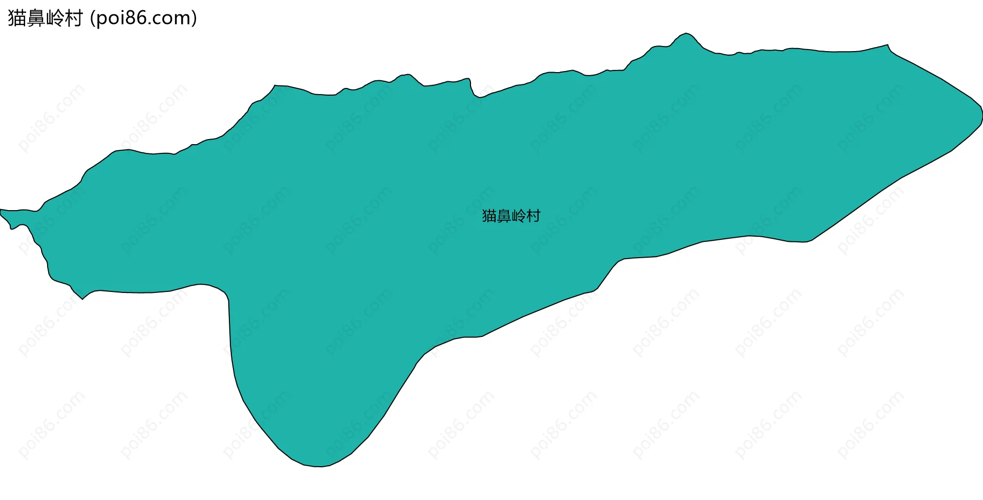 猫鼻岭村边界地图