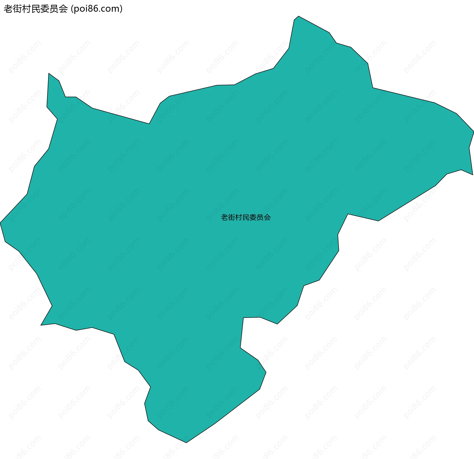 老街村民委员会边界地图