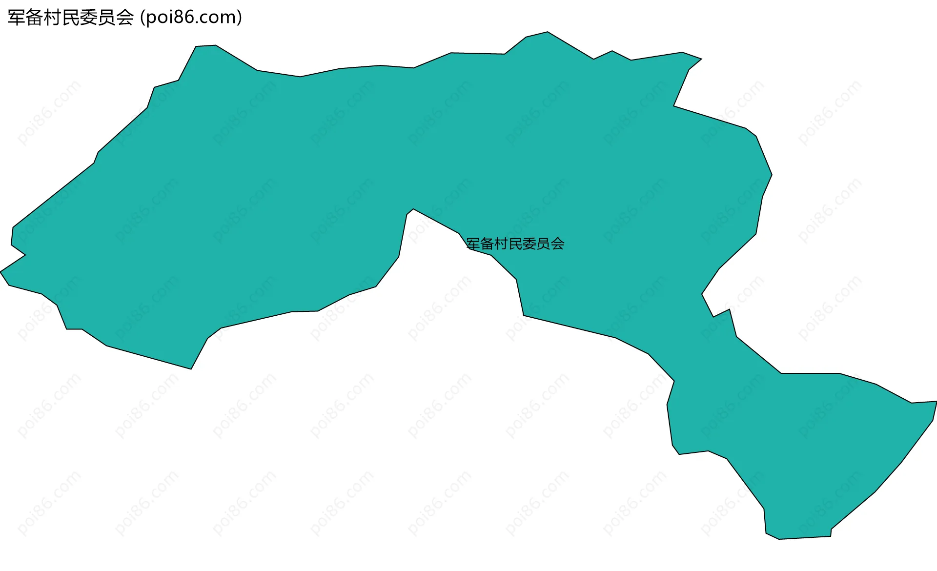 军备村民委员会边界地图