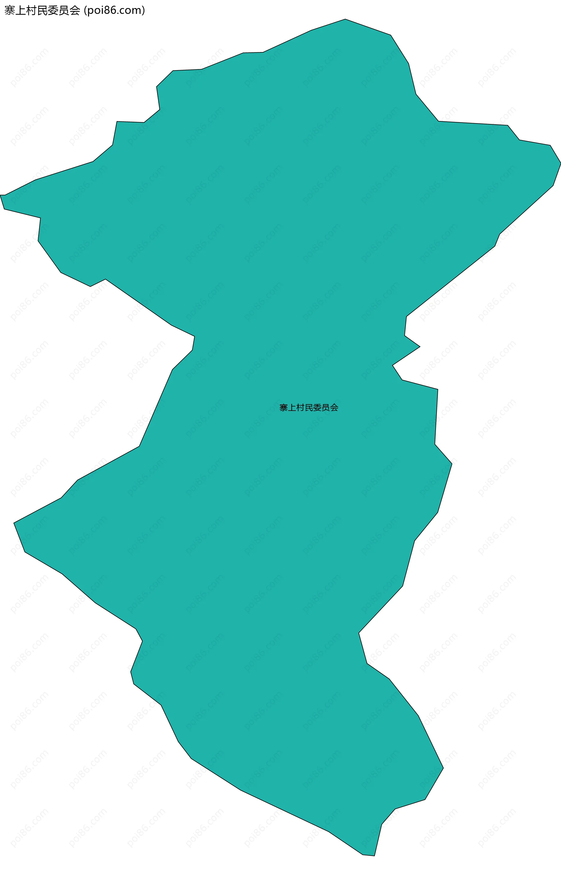 寨上村民委员会边界地图