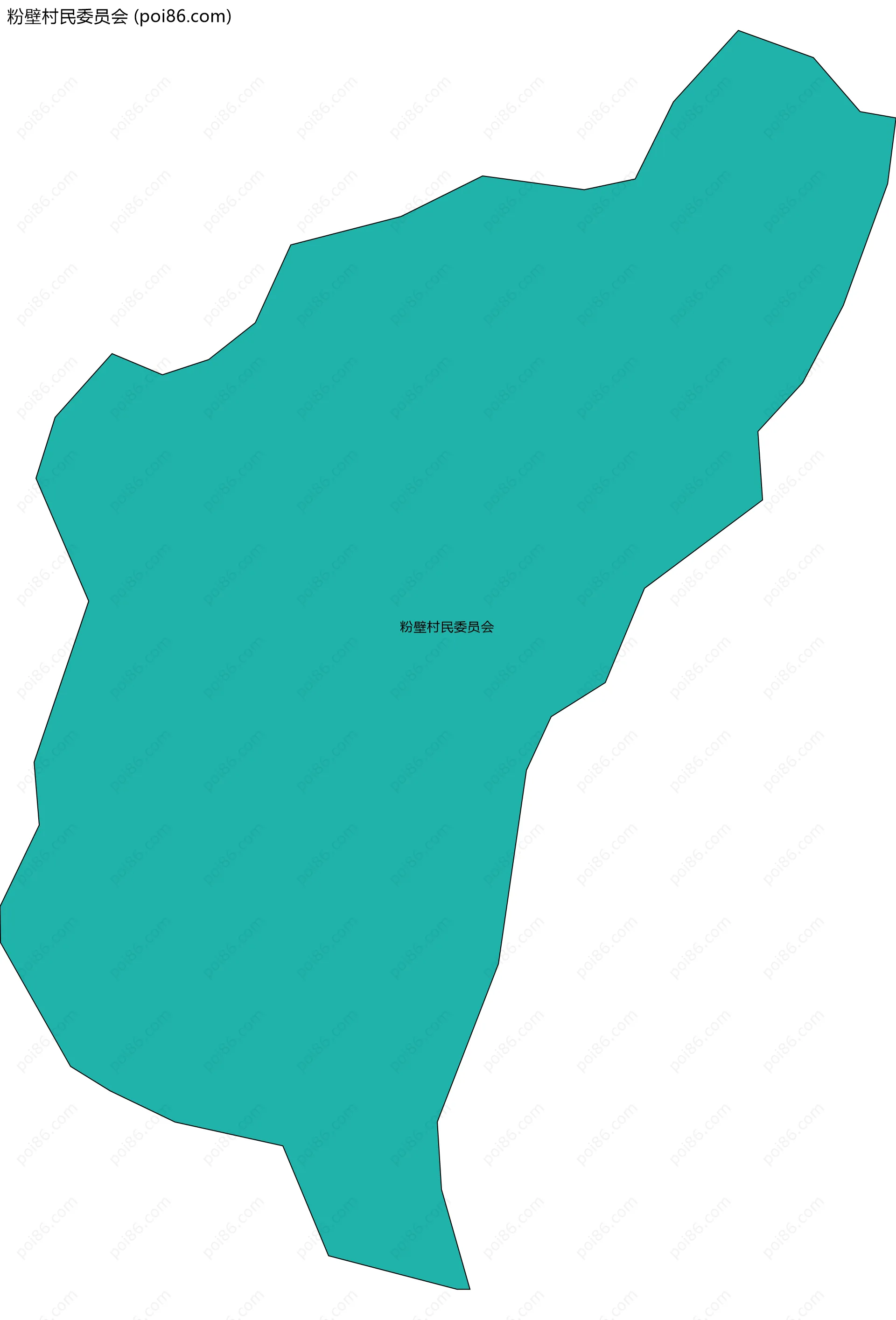 粉壁村民委员会边界地图