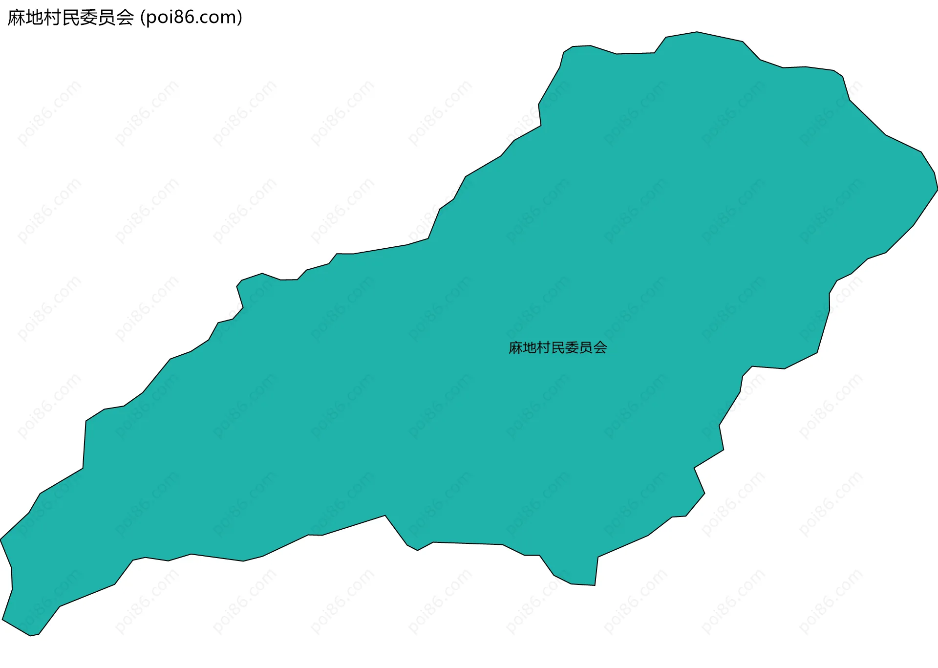 麻地村民委员会边界地图