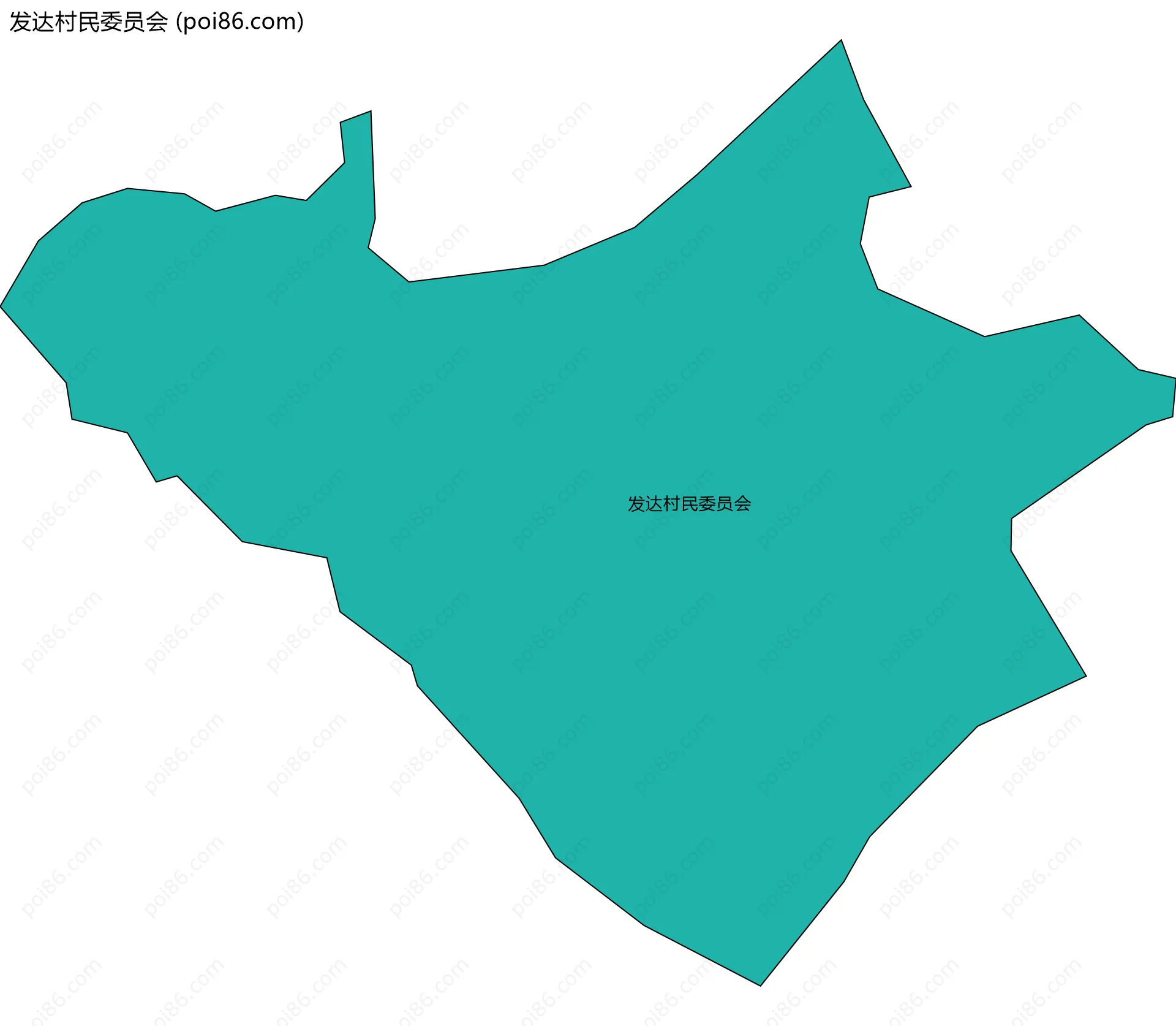 发达村民委员会边界地图