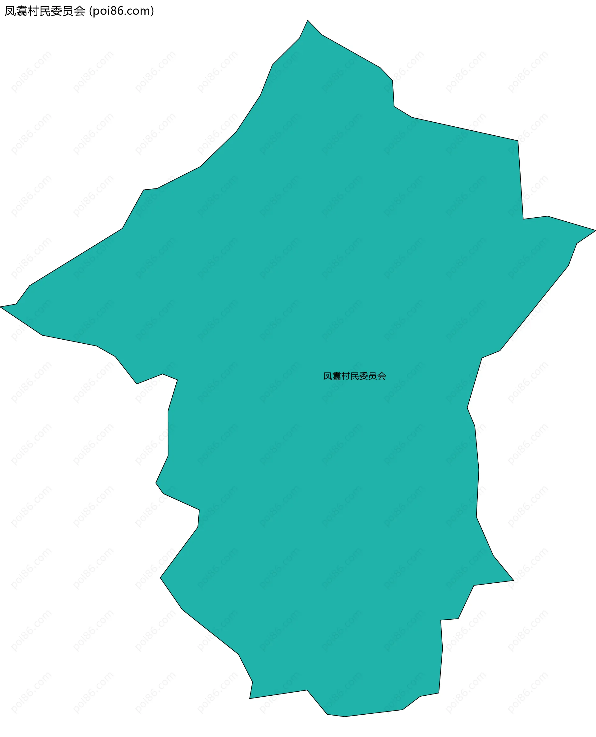 凤翥村民委员会边界地图