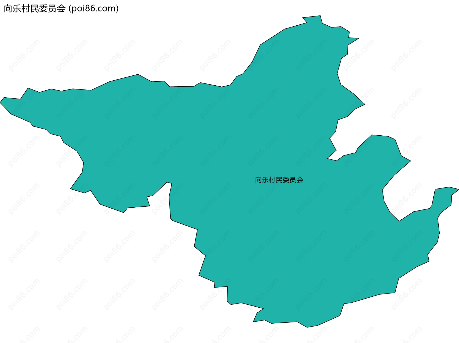 向乐村民委员会边界地图