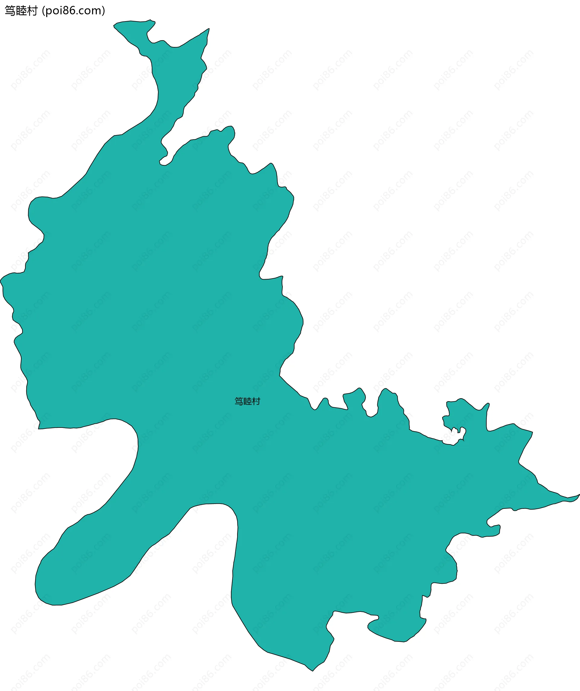 笃睦村边界地图