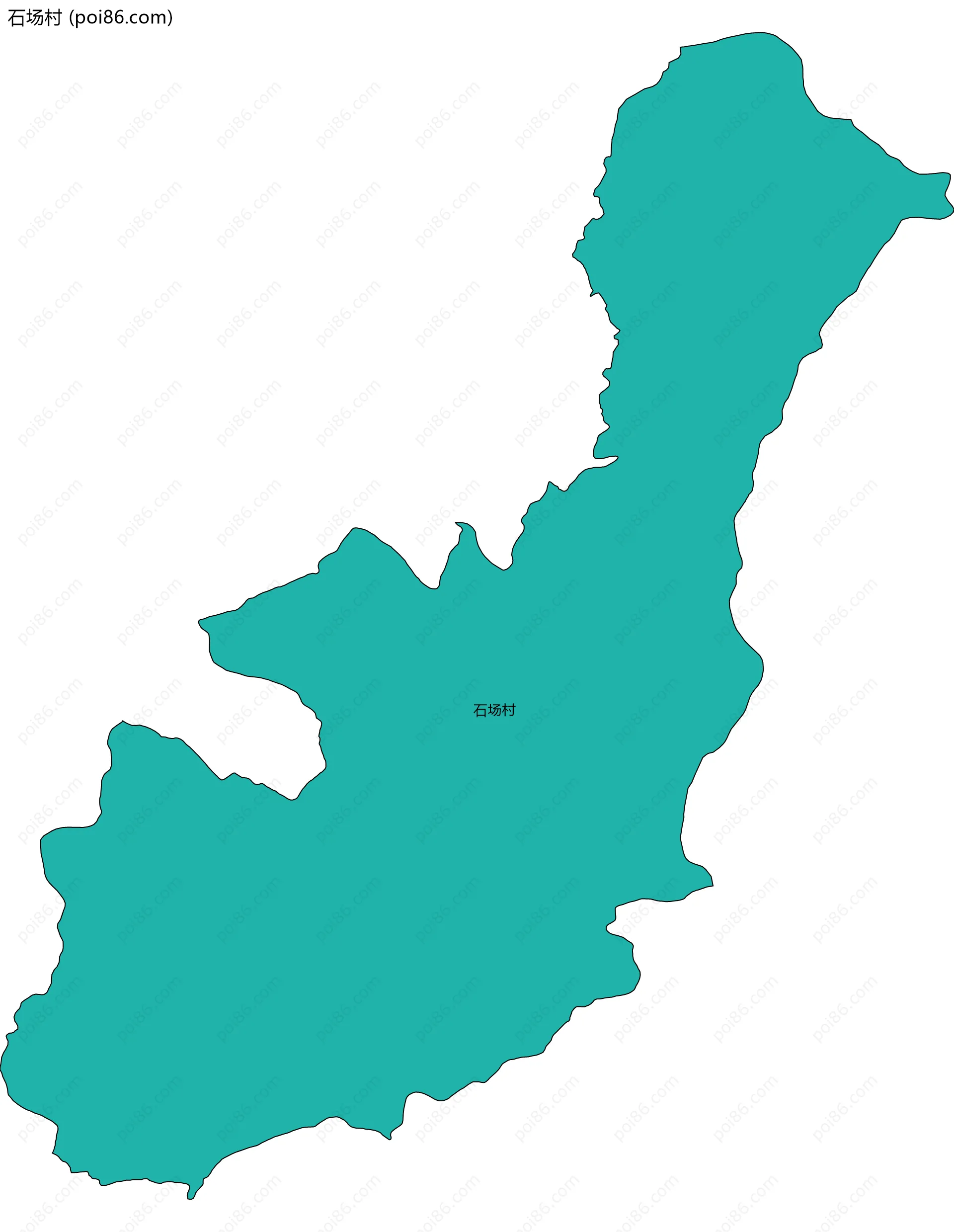 石场村边界地图
