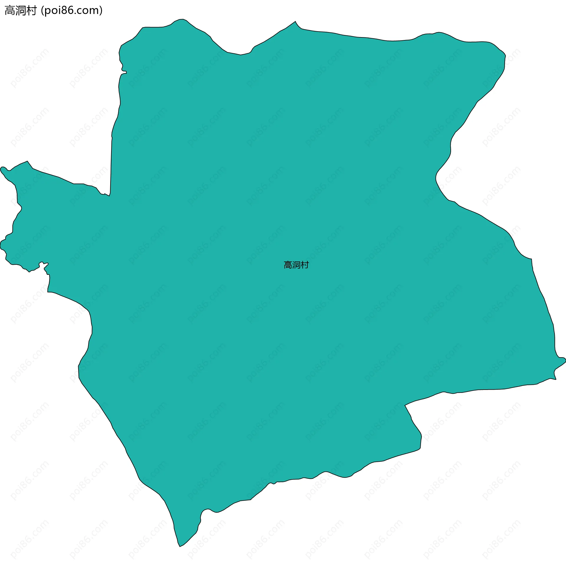 高洞村边界地图