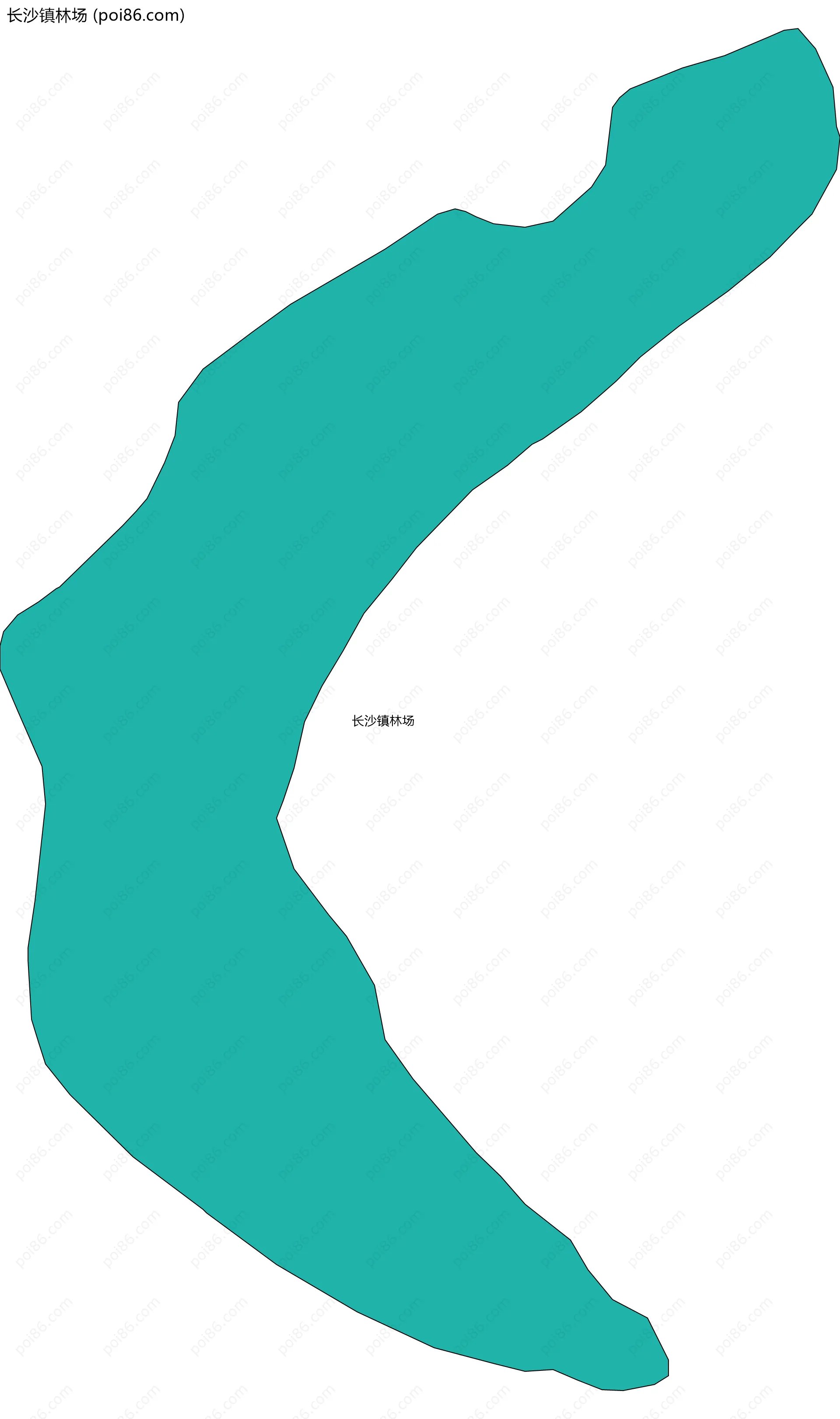 长沙镇林场边界地图