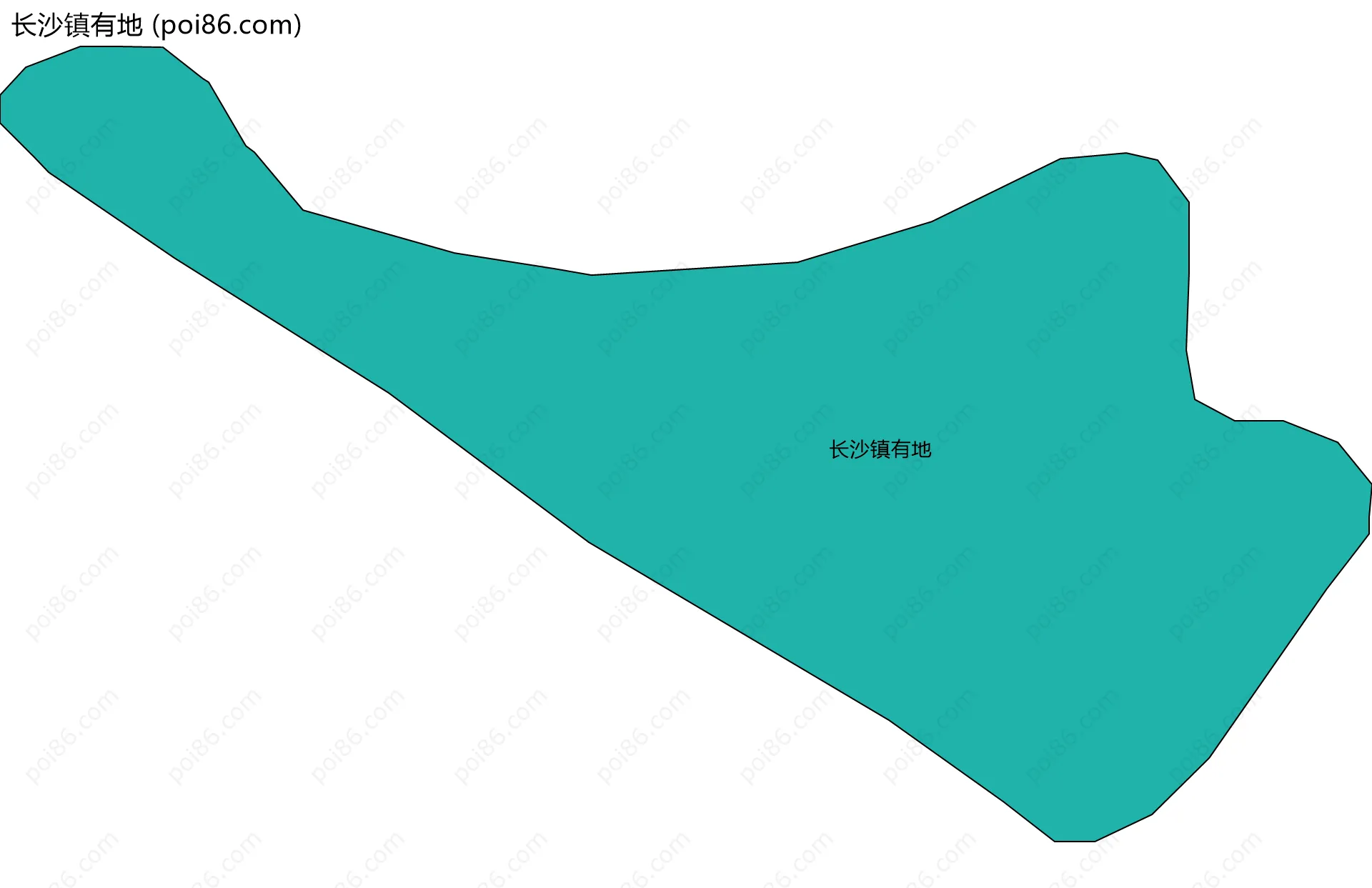 长沙镇有地边界地图