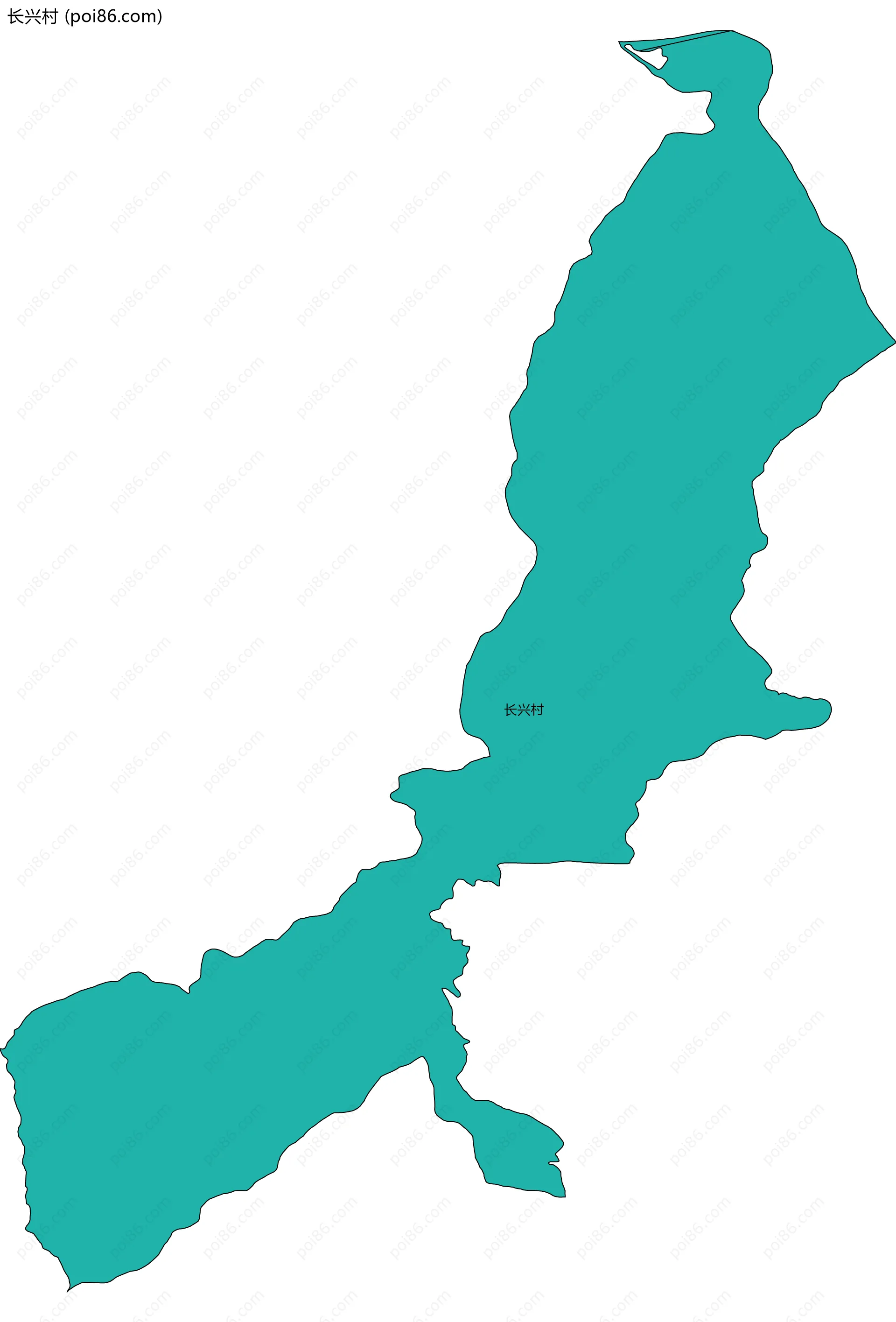 长兴村边界地图