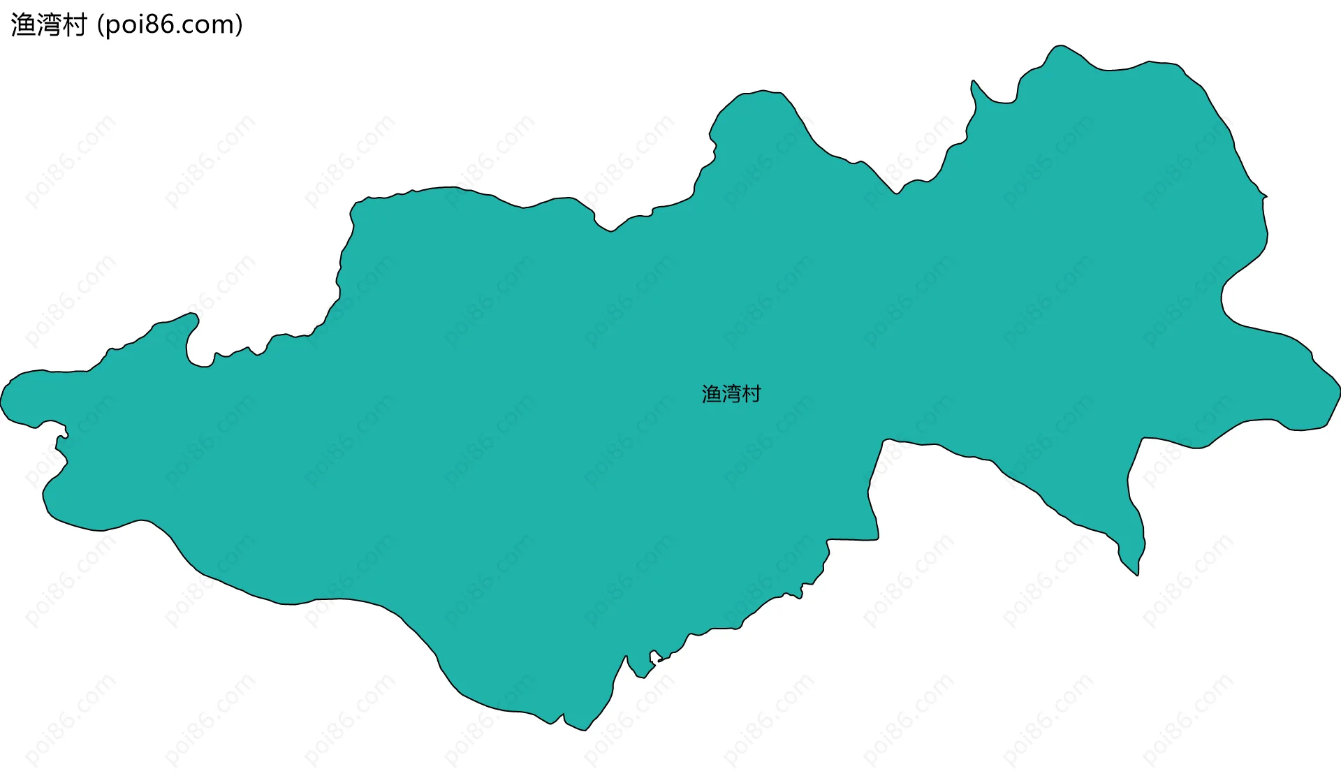 渔湾村边界地图